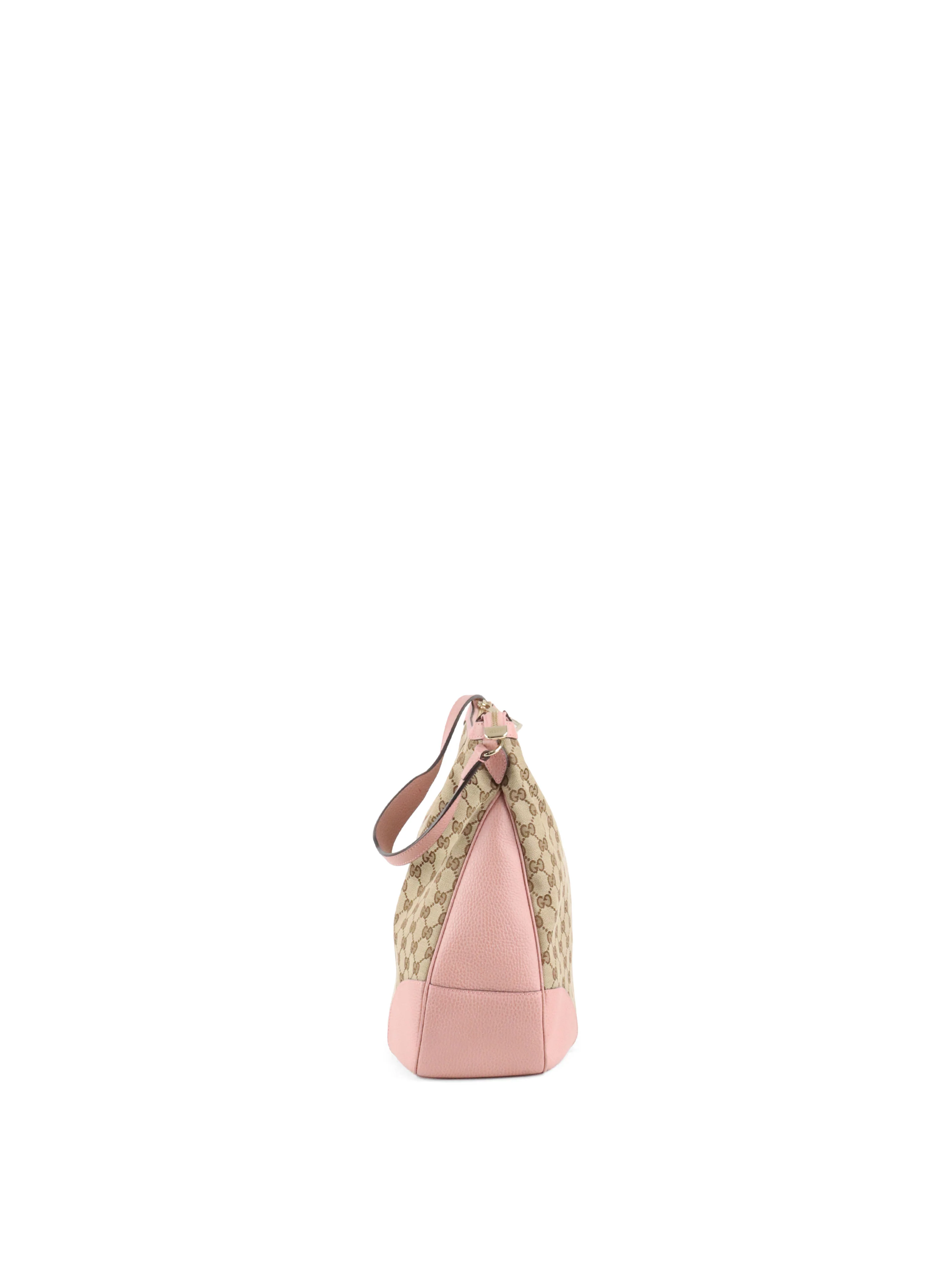 Gucci Large Dusty Pink GG Canvas Bree Hobo bag