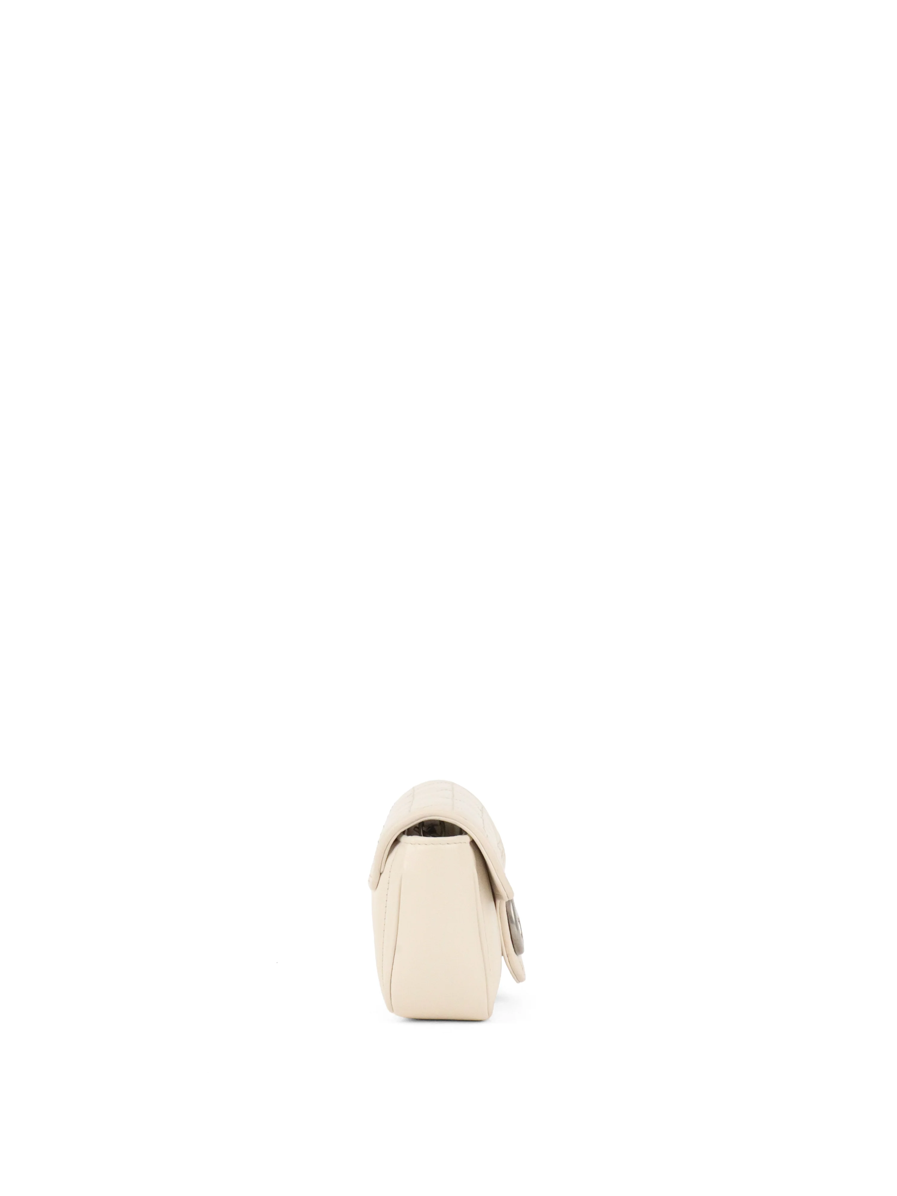 Gucci Super Mini White Chain Bag
