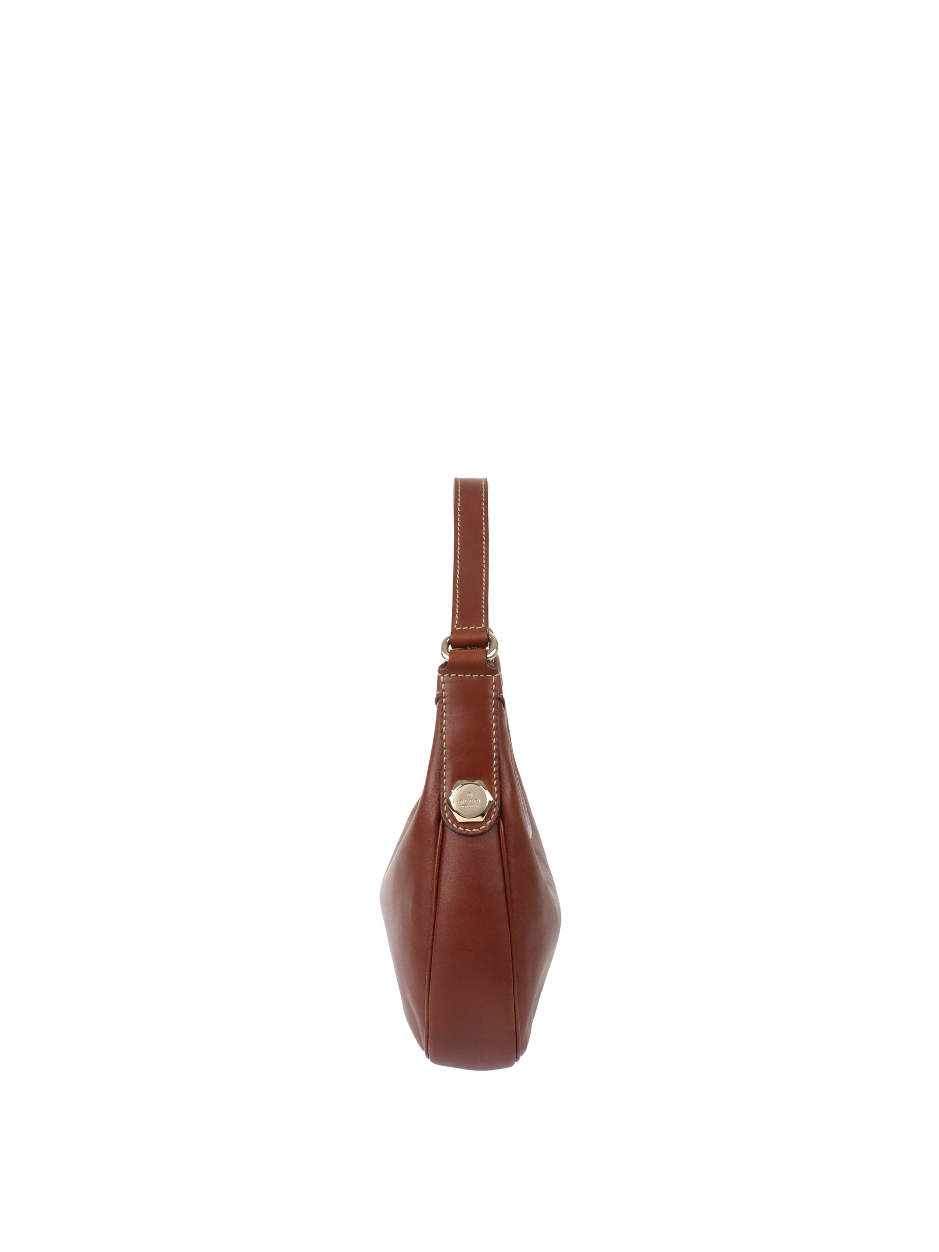 Gucci Cognac Hobo Shoulder Bag.