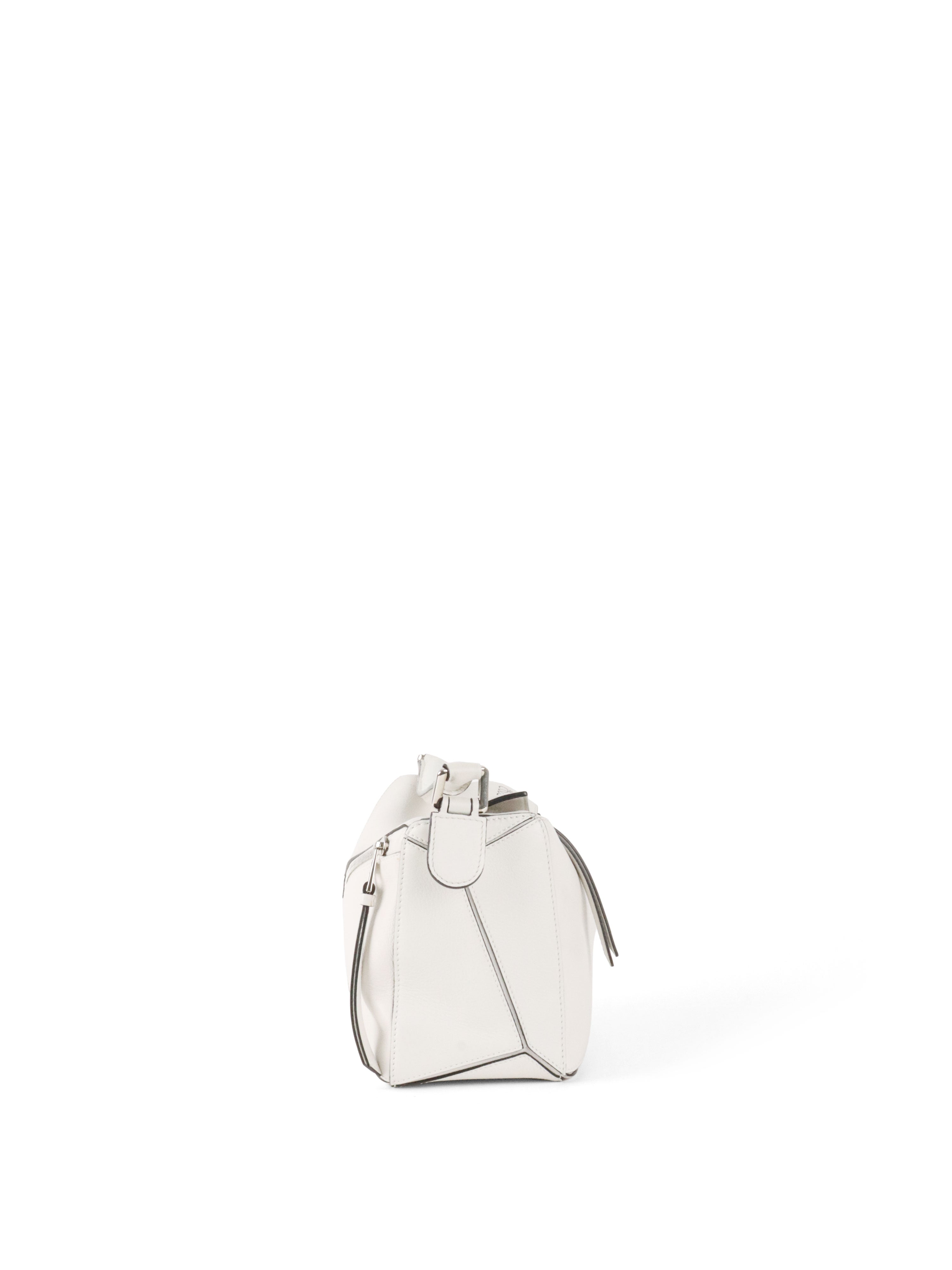 Loewe White Small Puzzle Bag