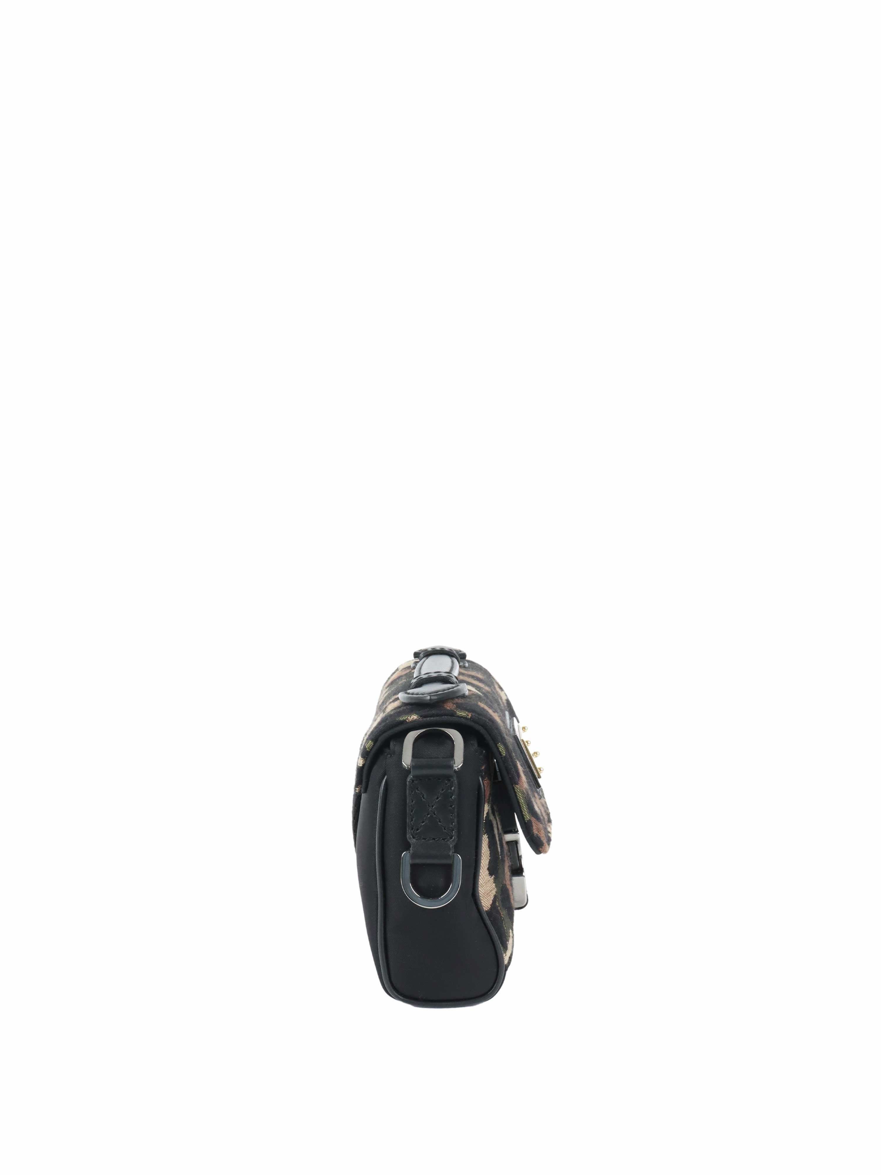 Dolce and Gabbana Leopard Jacquard Crossbody Bag.