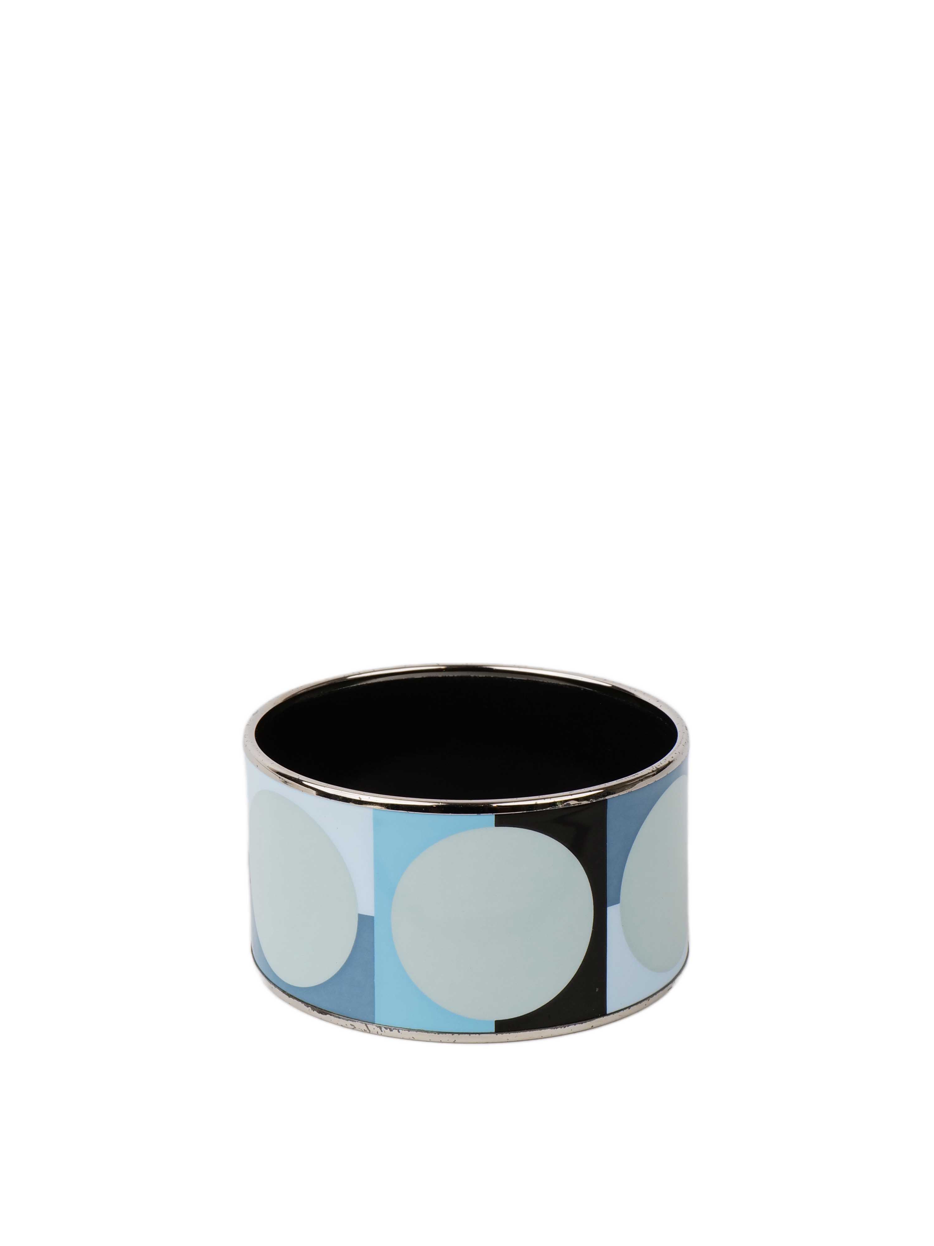 Hermes Light Blue Extra Wide Bangle.