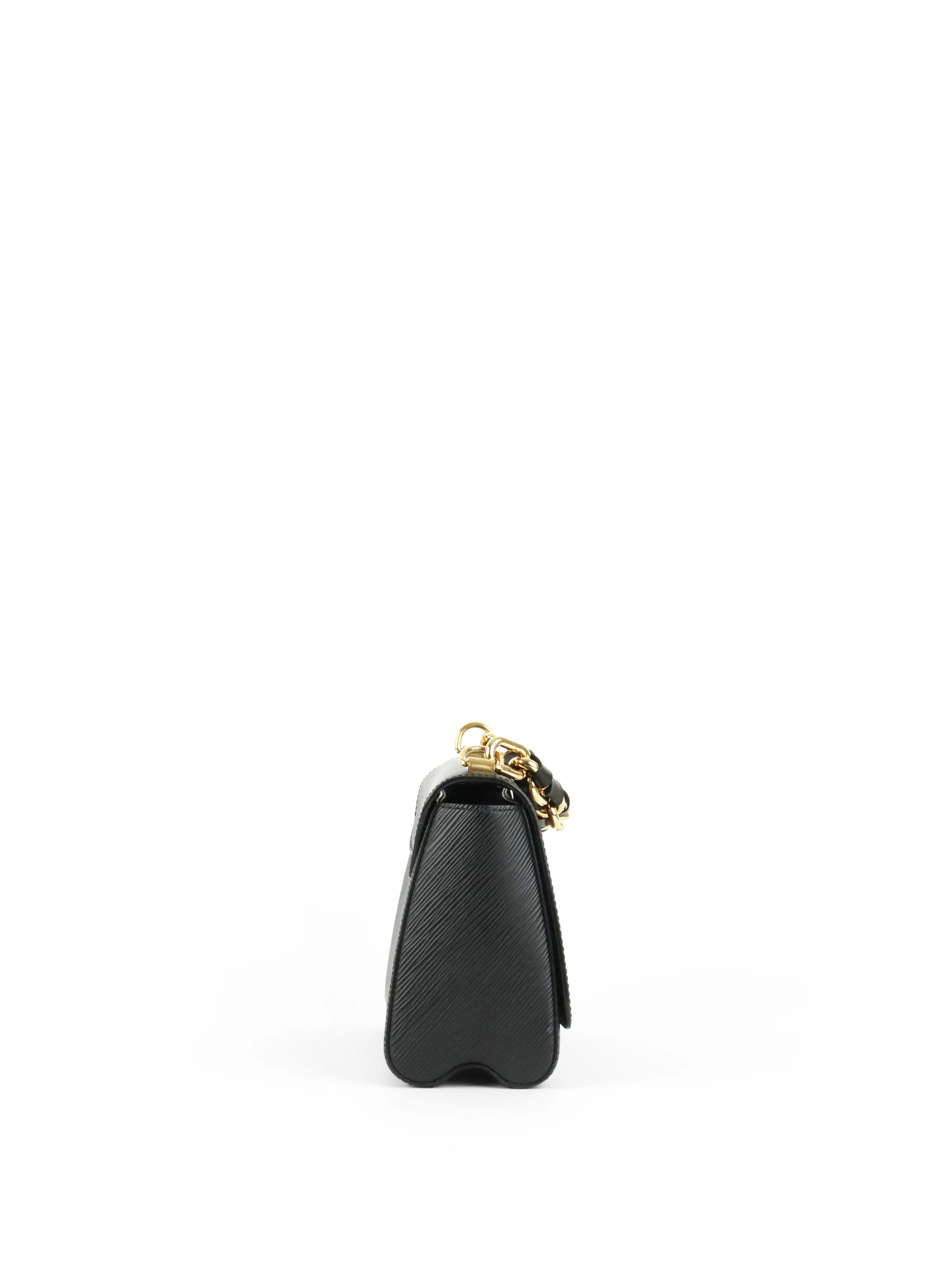 Louis Vuitton Black Epi Twist MM Chain Handle Bag
