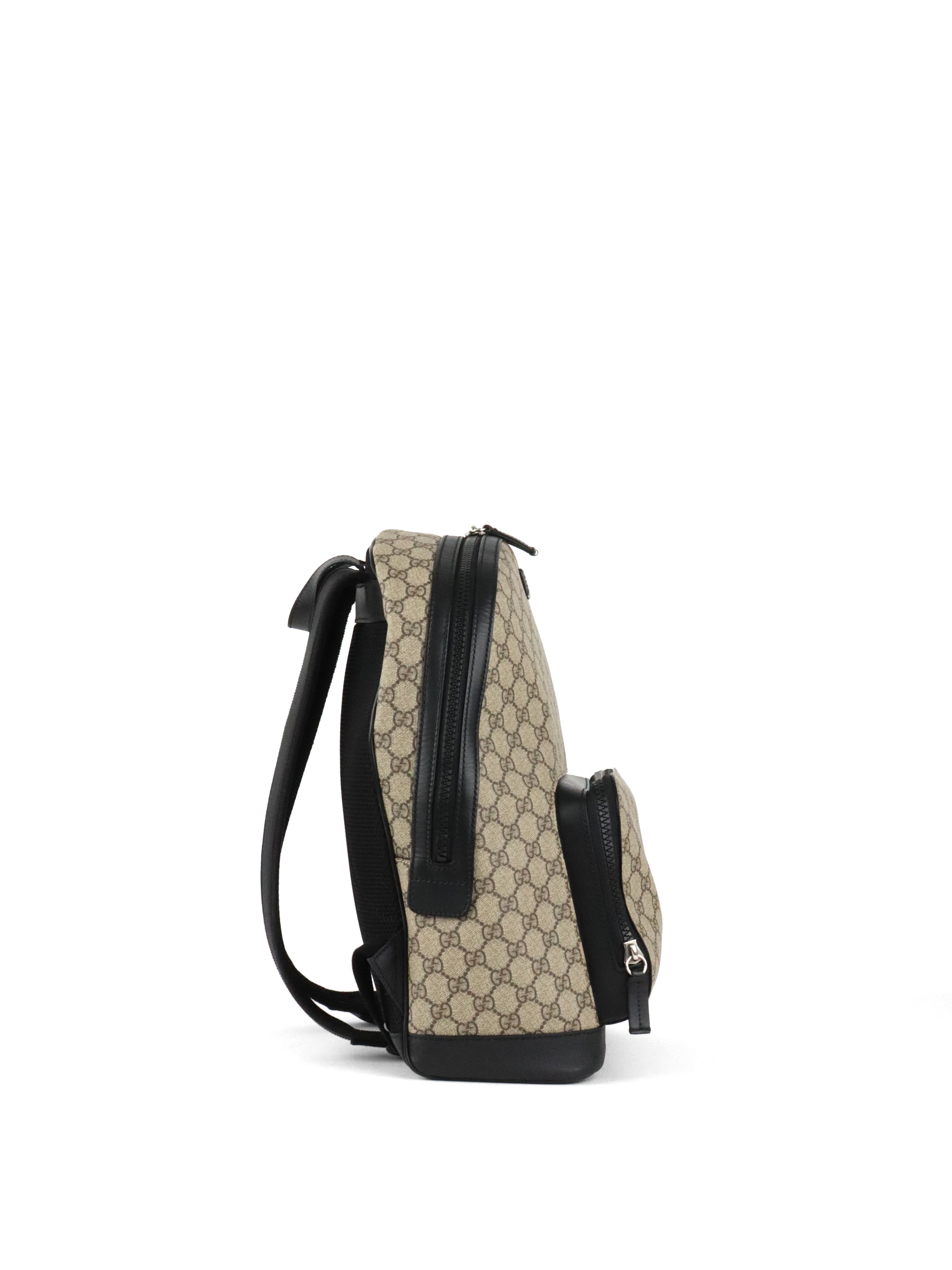 Gucci Large Ebony GG Supreme Backpack
