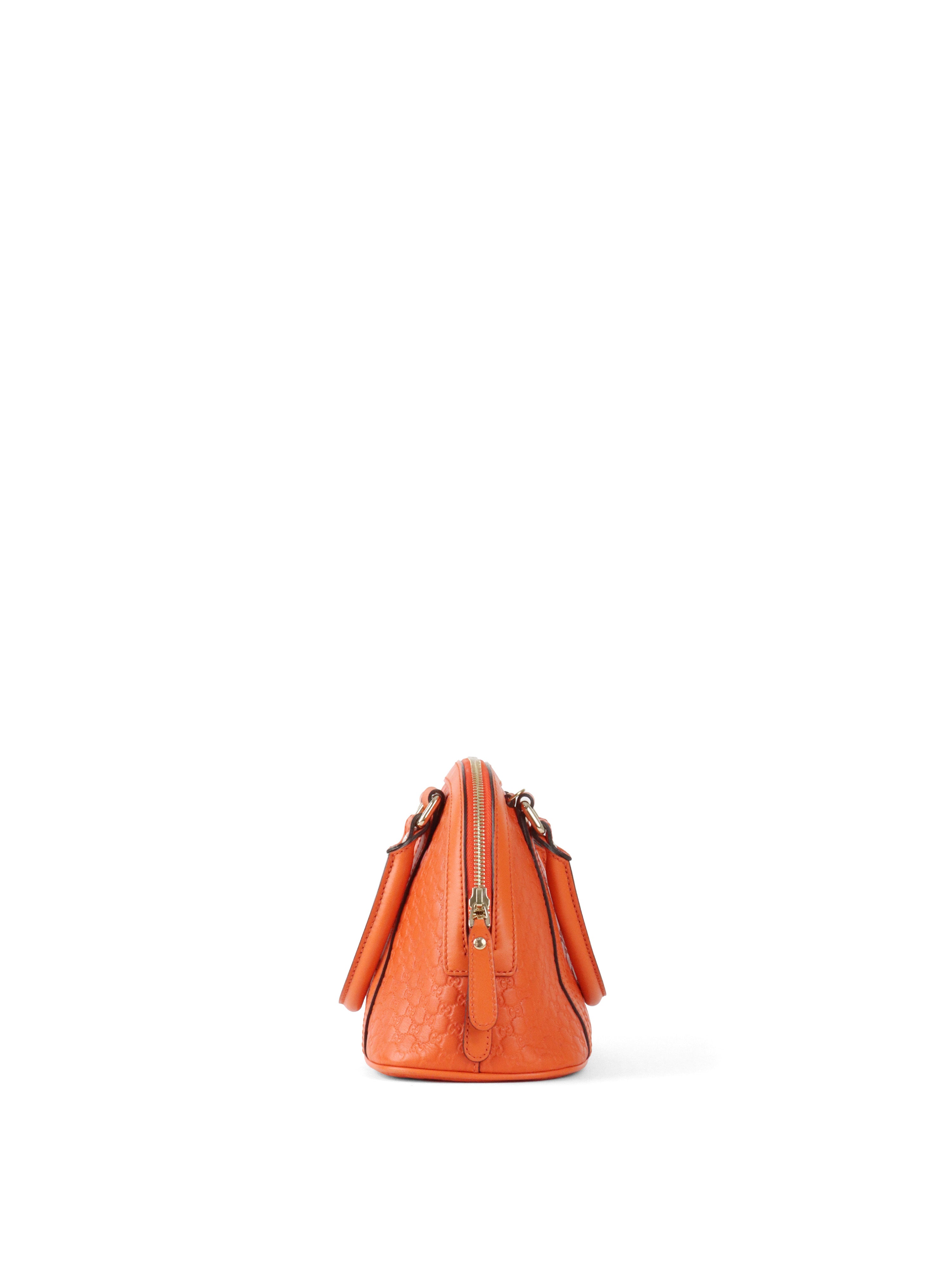 Gucci Orange Mini Microguccissima Dome Satchel Bag