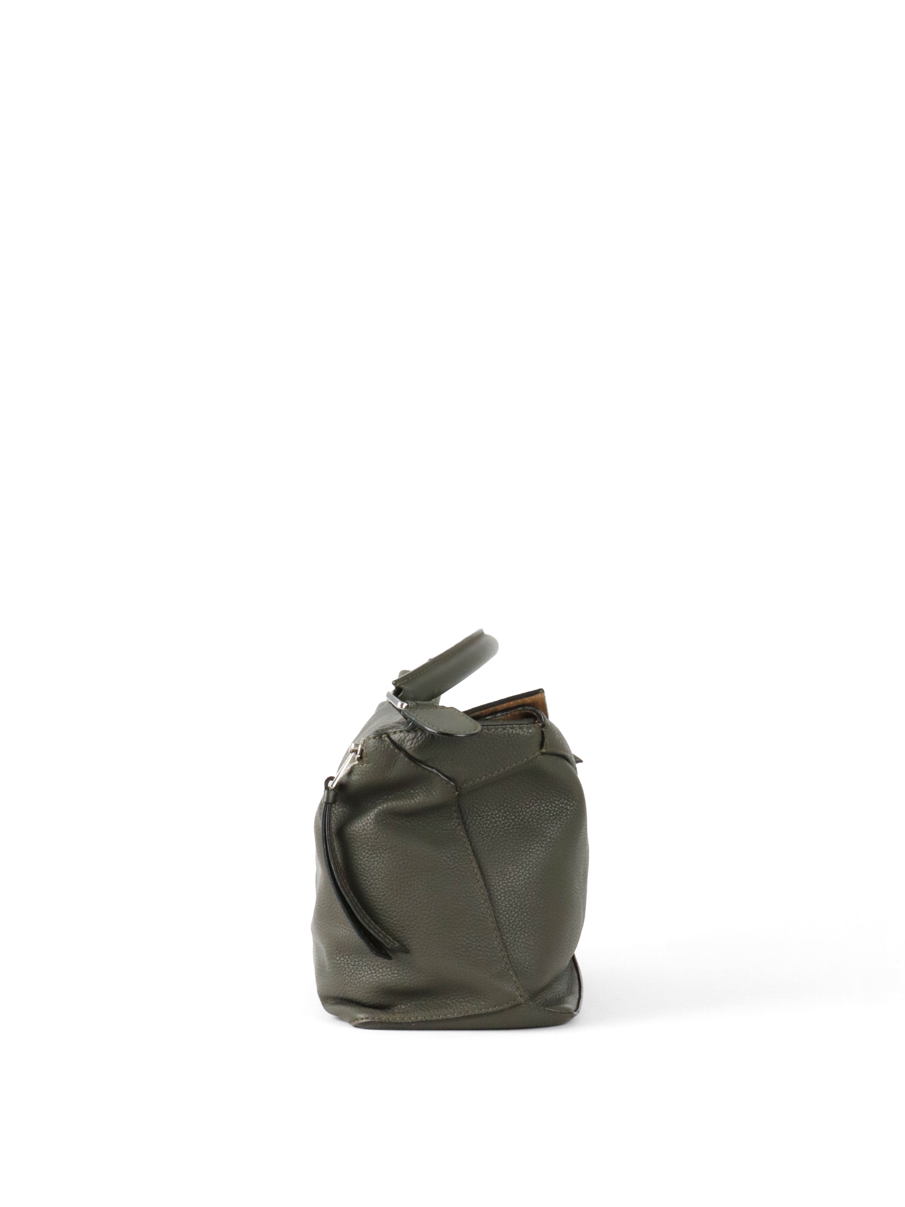 Loewe Deep Khaki Large Puzzle Bag