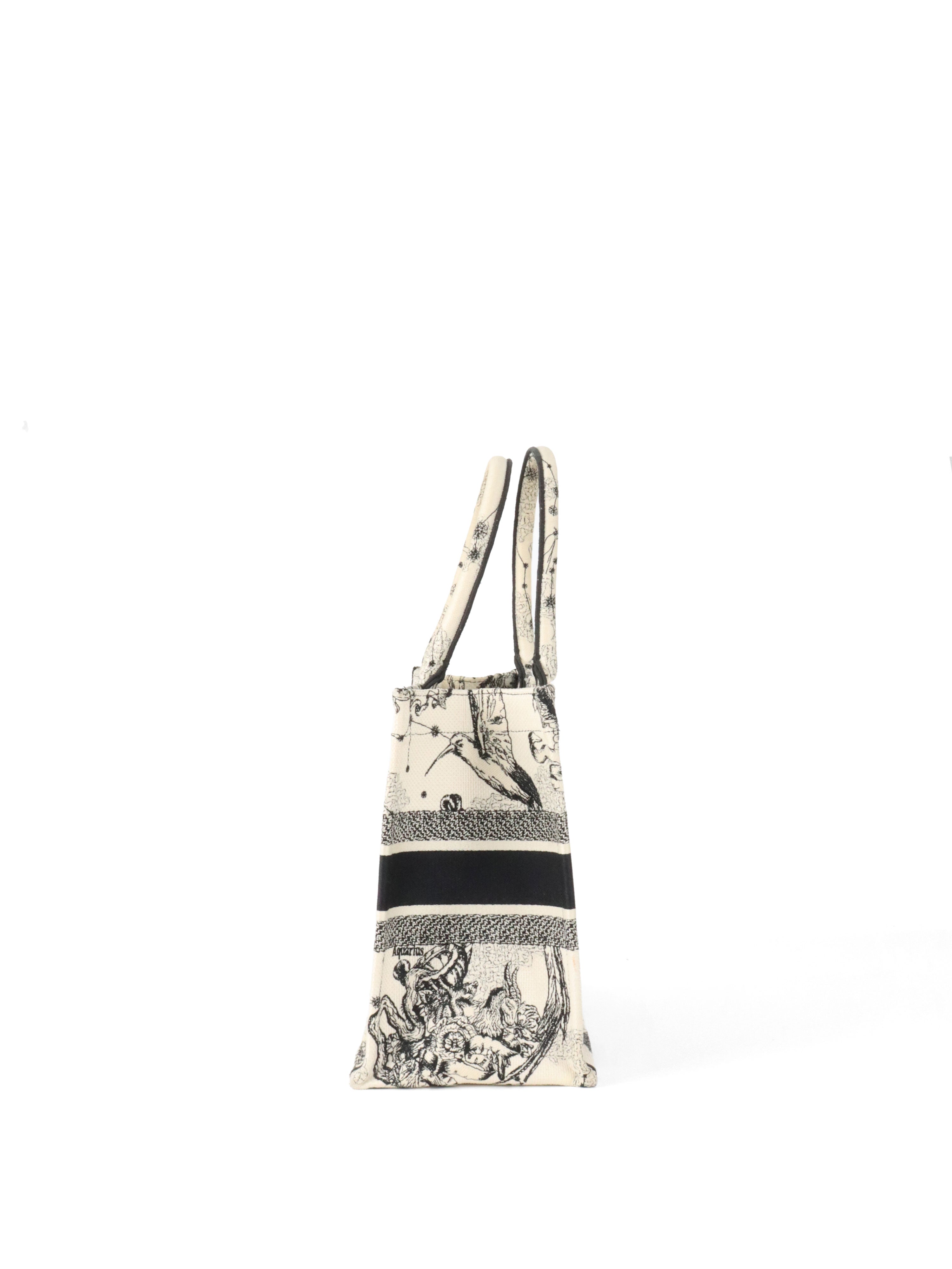 Dior Latte and Black Zodiac Medium Book Tote