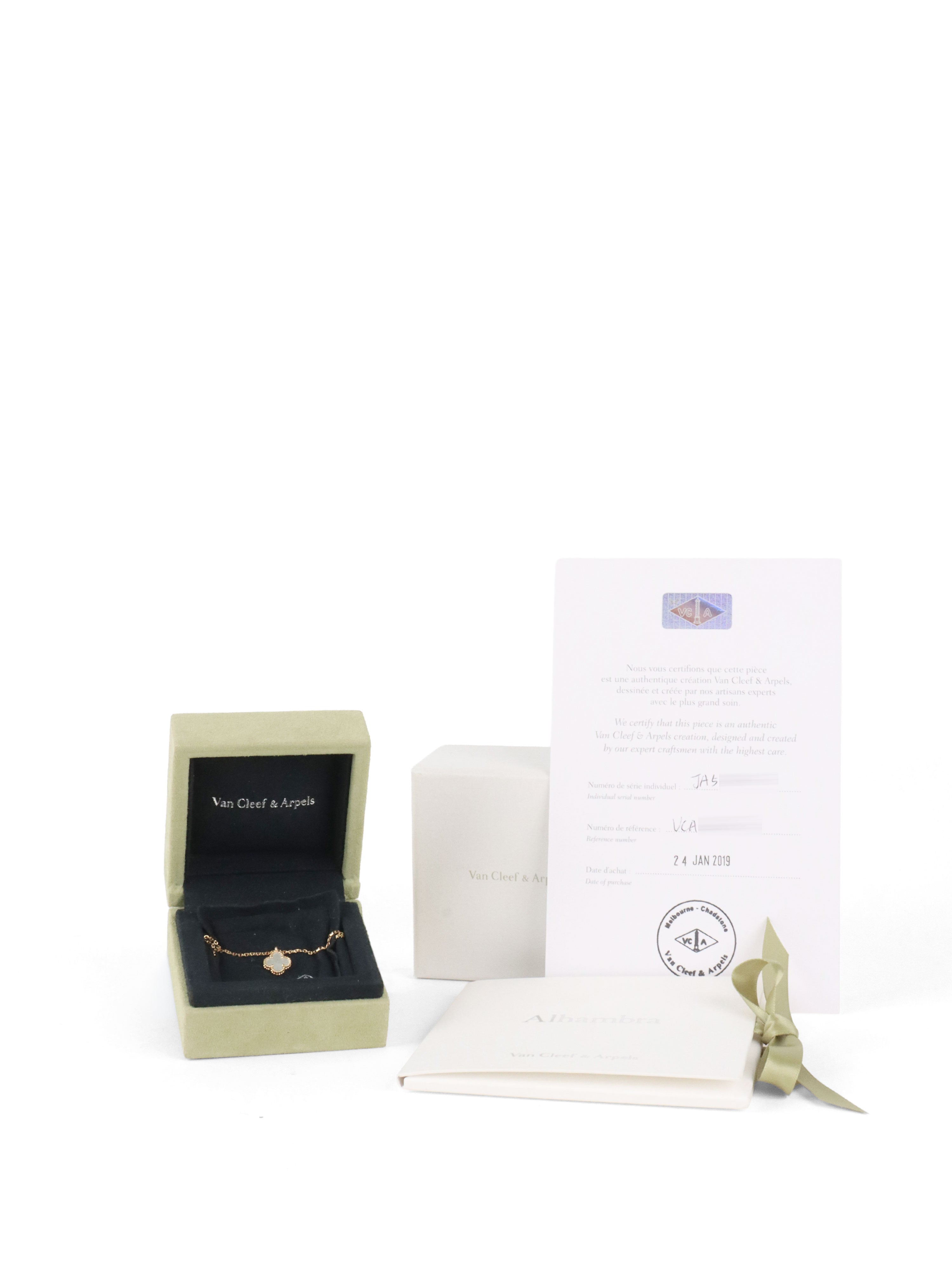 Van Cleef  Arpels Sweet Alhambra Mother of Pearl Necklace
