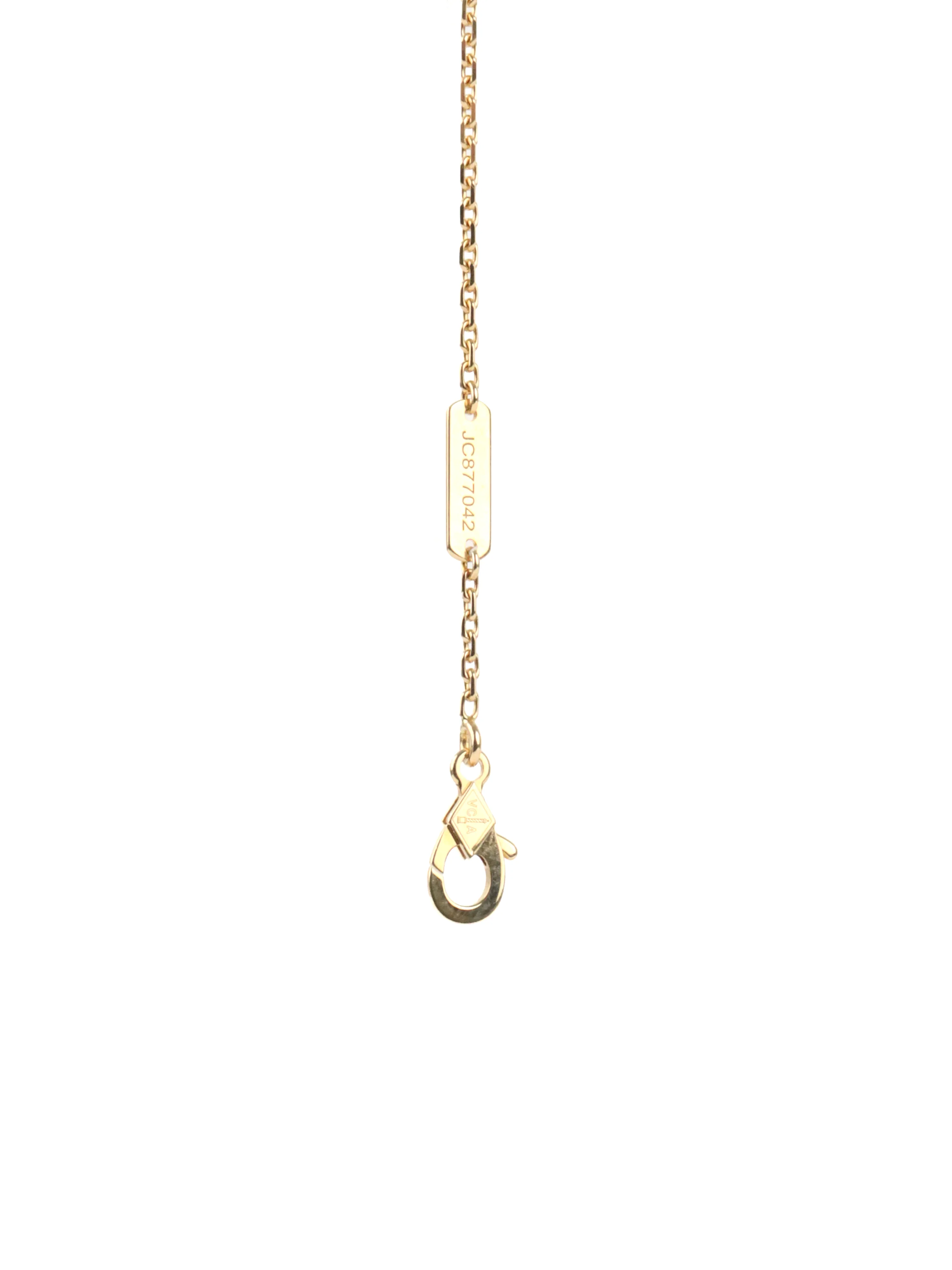 Van Cleef  Arpels Yellow Gold Vintage Alhambra Pendant