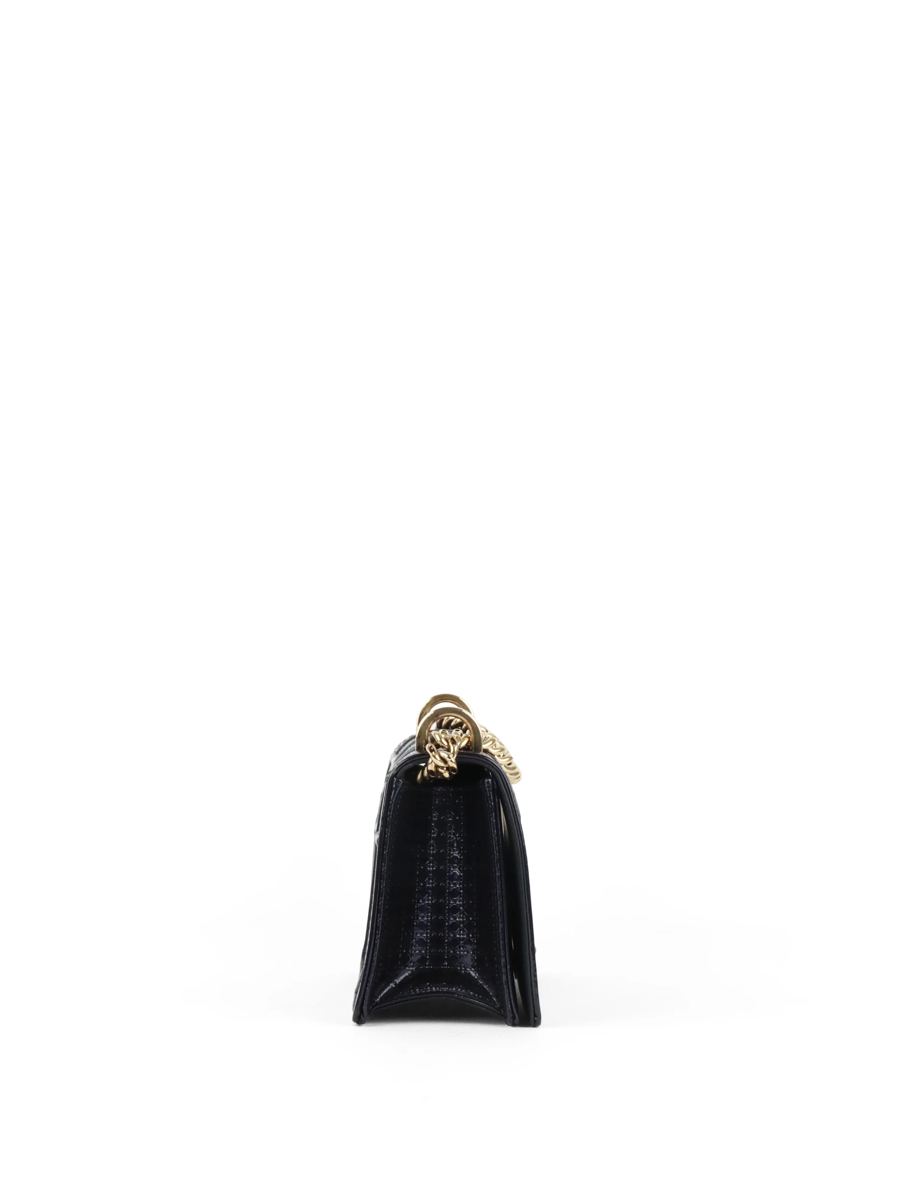 Dior Small Metallic Navy Diorama Bag LGHW