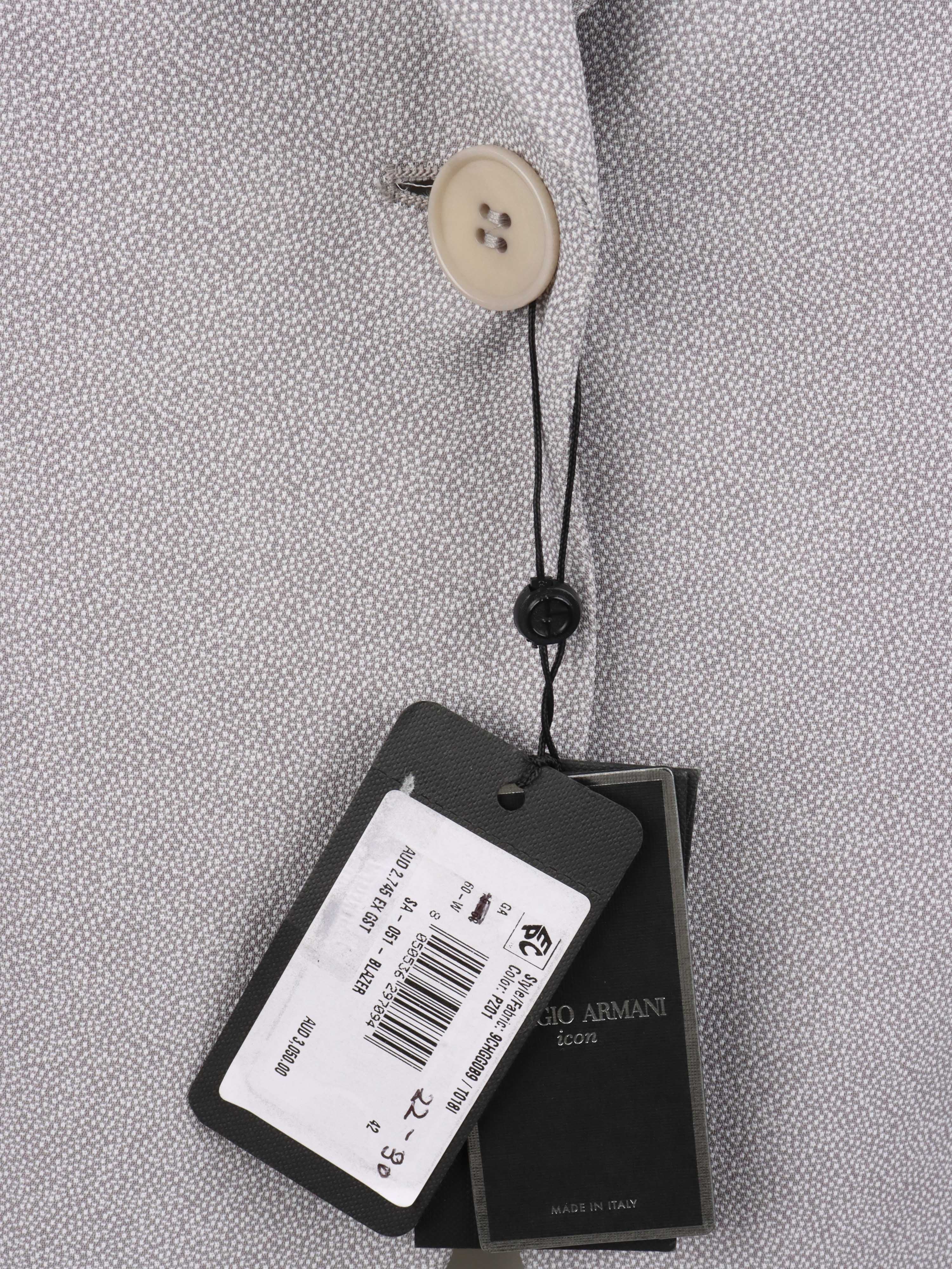 Giorgio Armani Grey Dotted Blazzer.