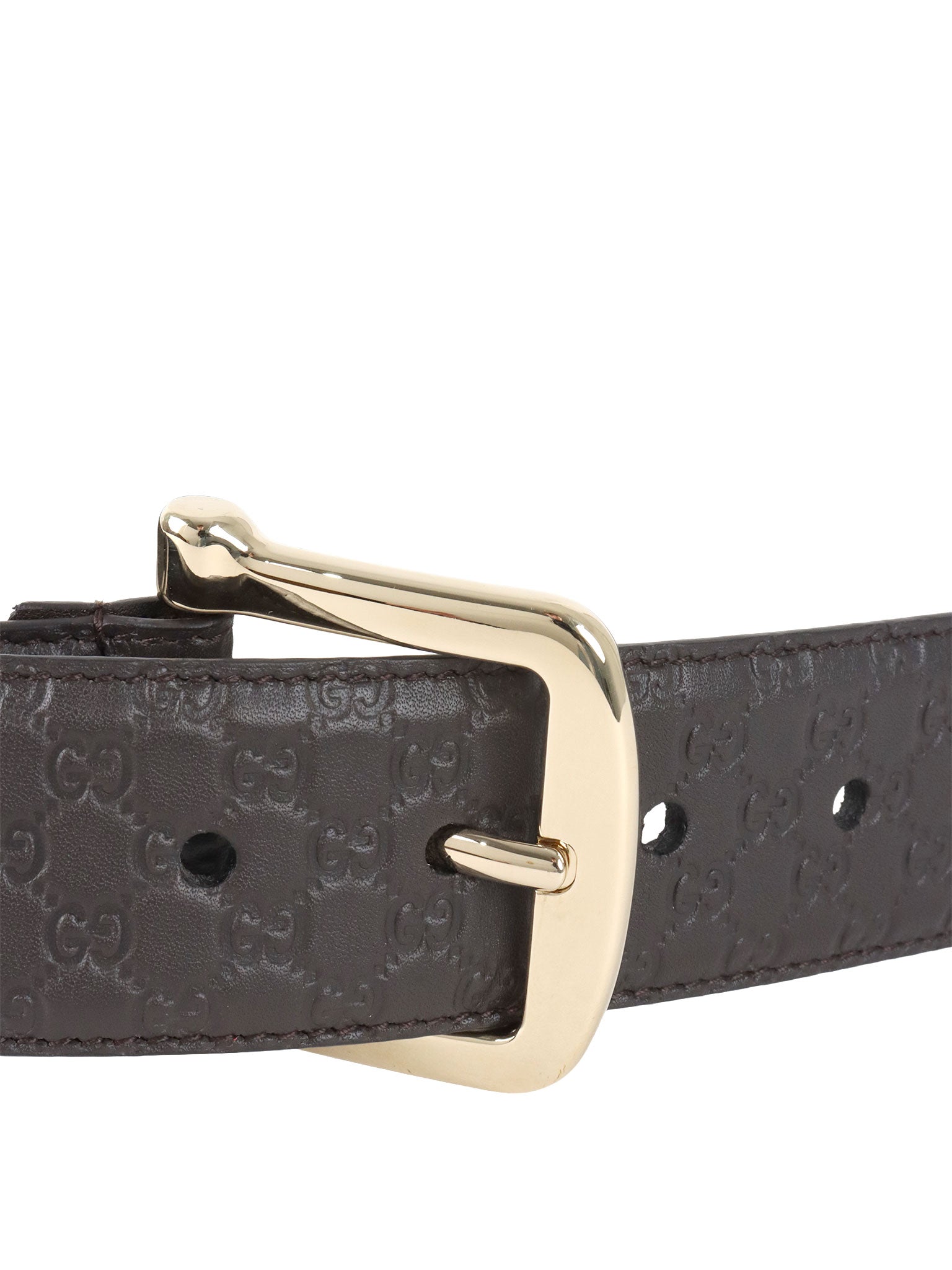 Gucci Dark Brown Microguccissima Leather Belt 90cm