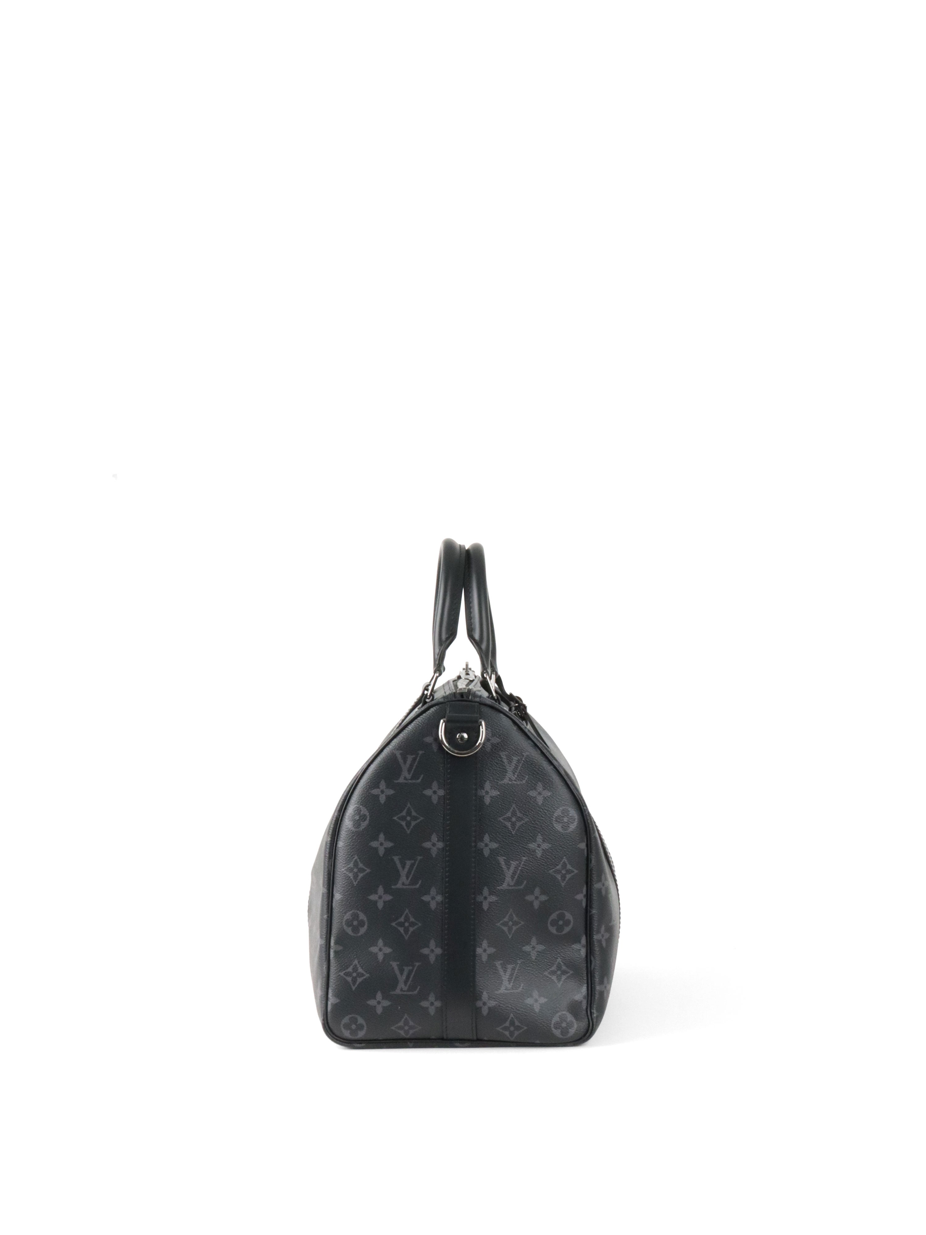 Louis Vuitton Black Keepall Bandouliere 45