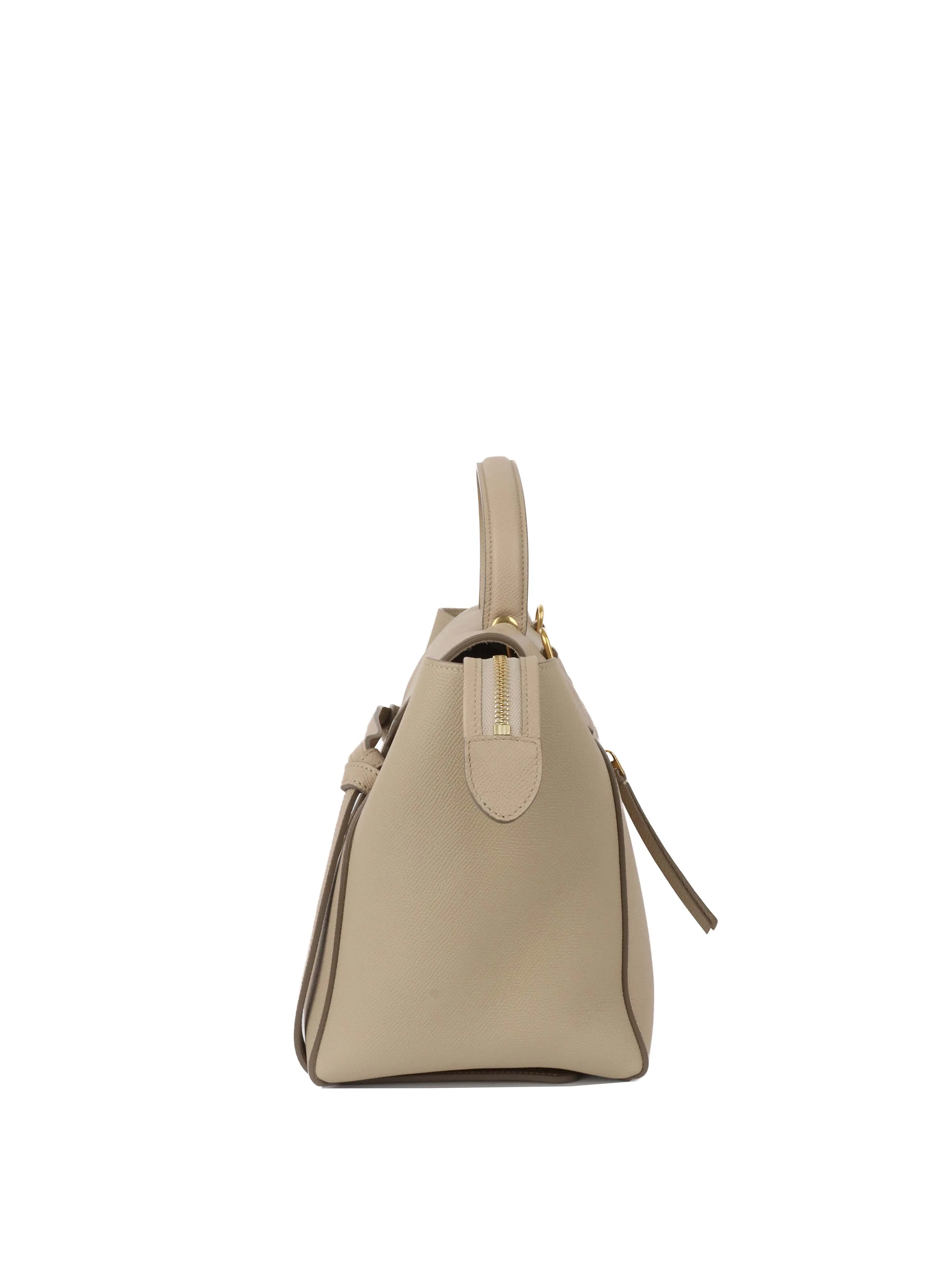 Celine Light Taupe Mini Belt Bag.