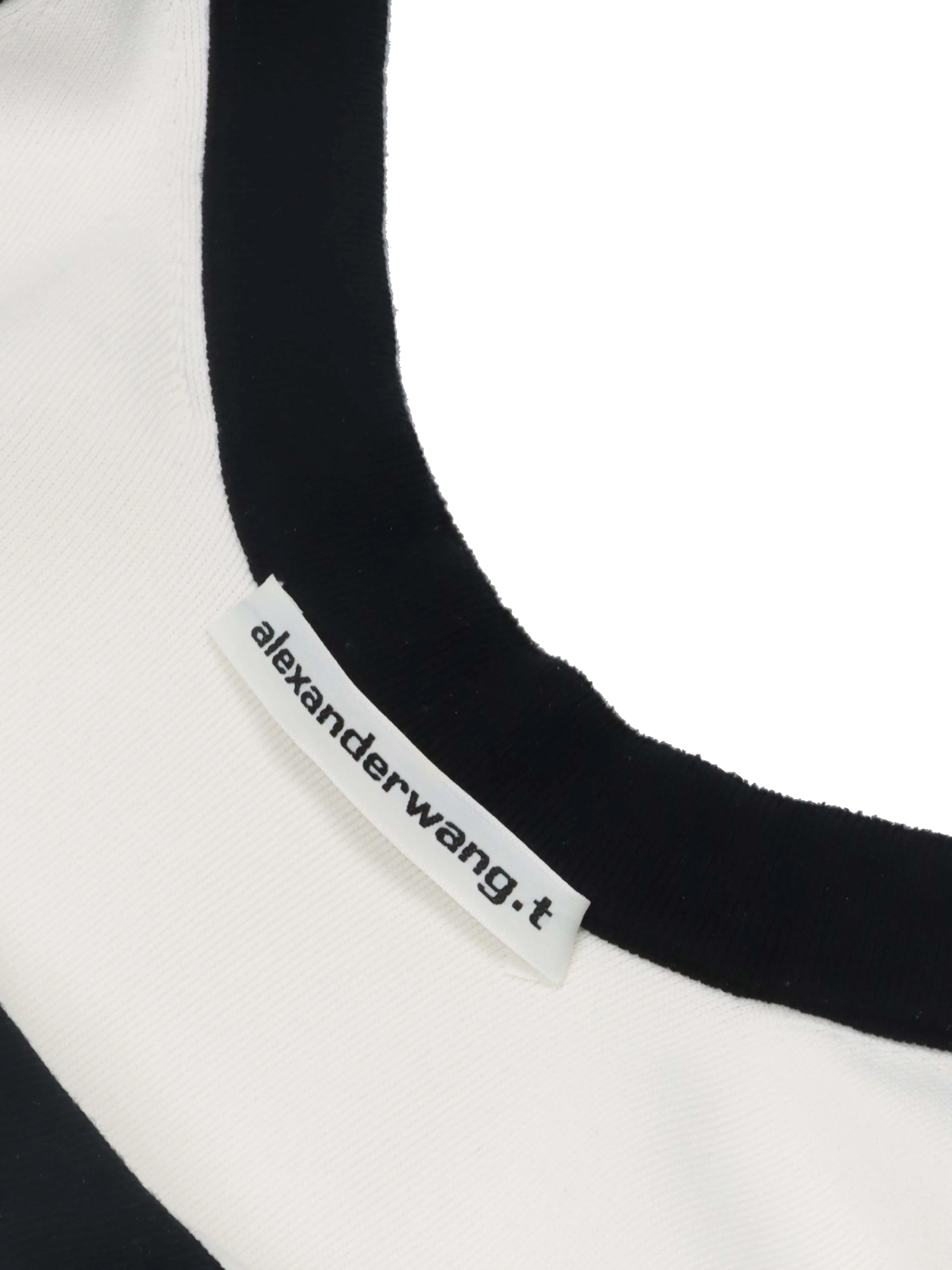 Alexander Wang Logo Trim White Mini Dress.