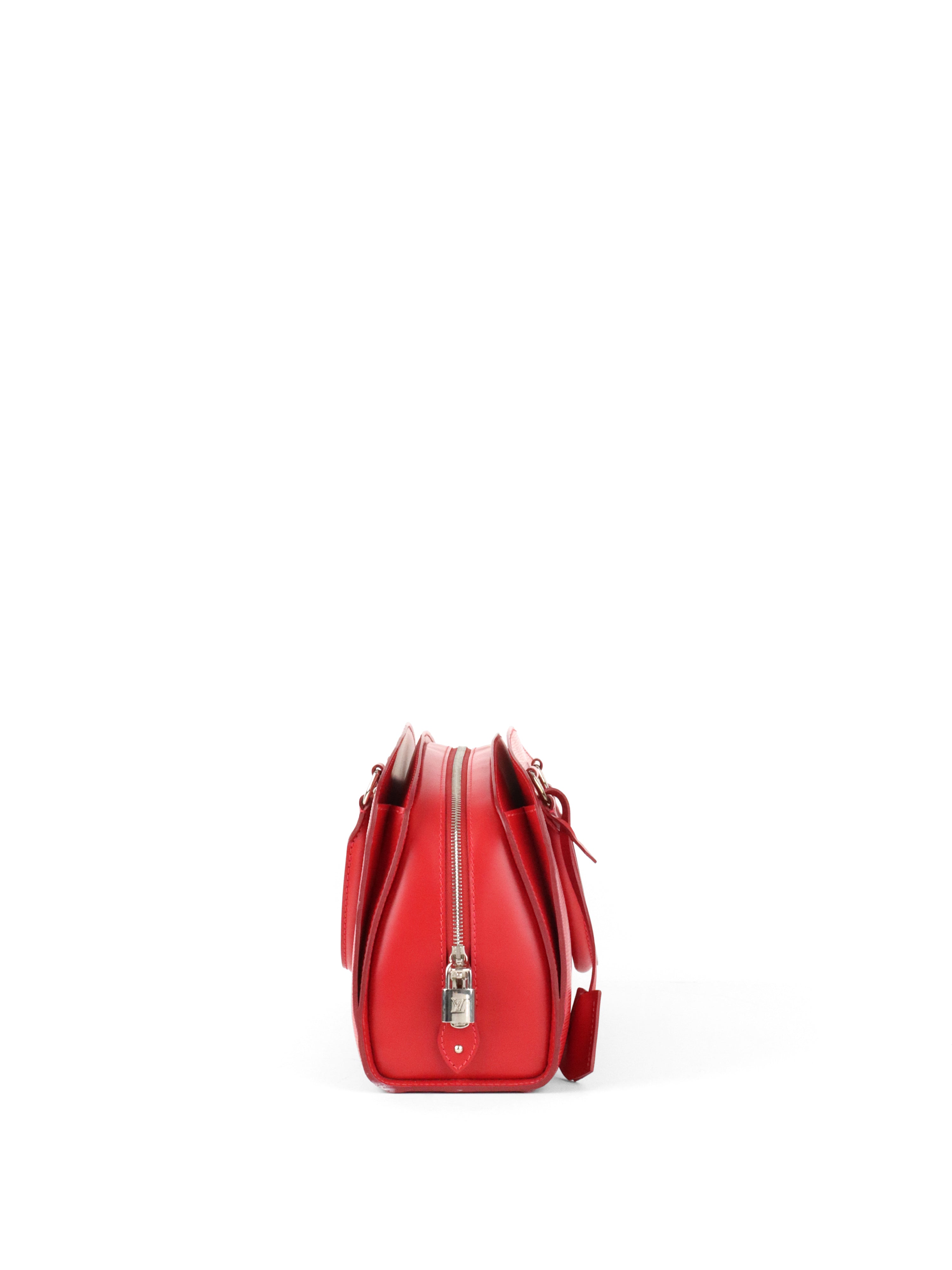 Louis Vuitton Red Epi Leather Pont Neuf PM Handbag