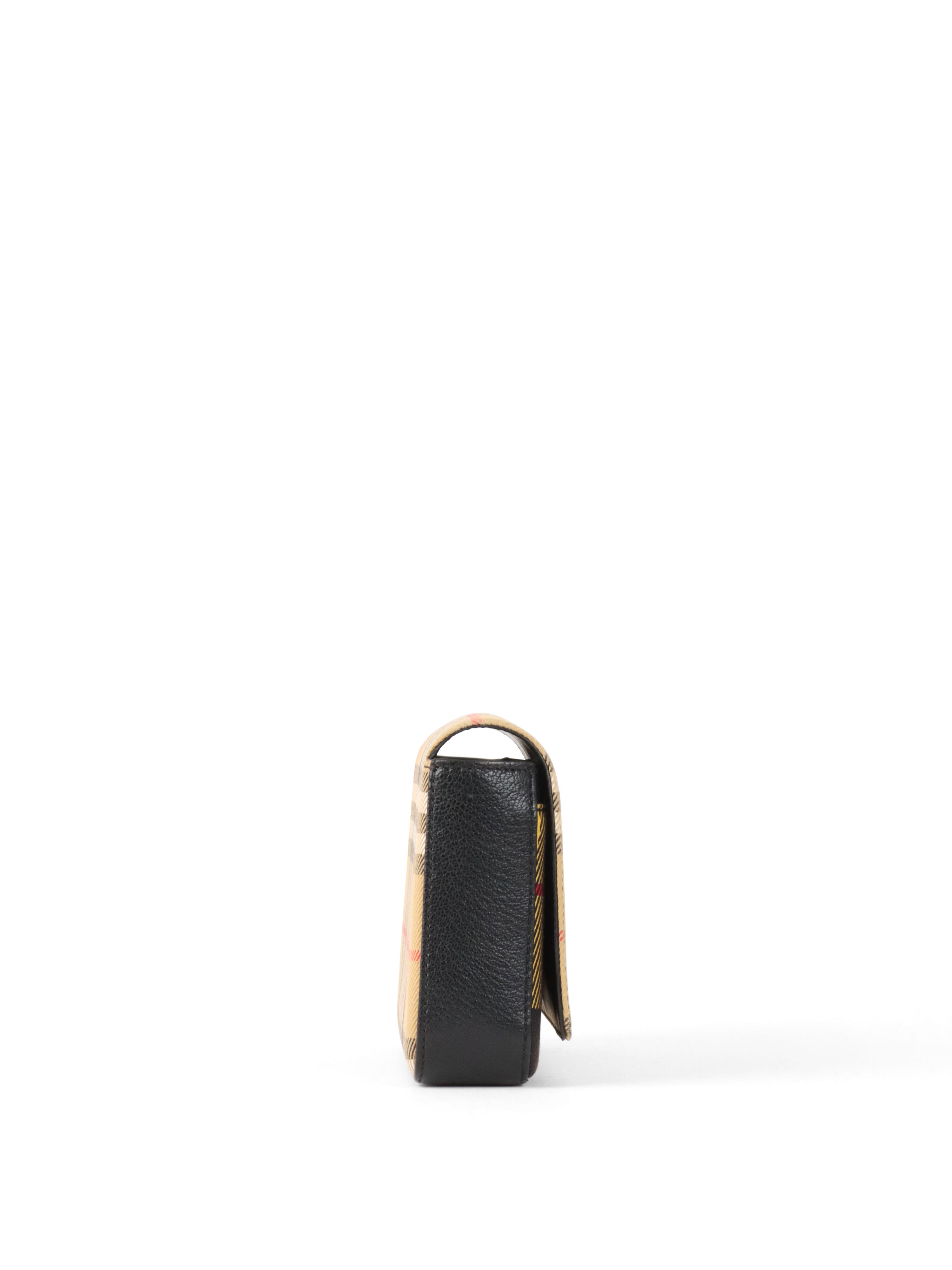 Burberry Beige/ Yellow Hampshire Crossbody Tartan Bag