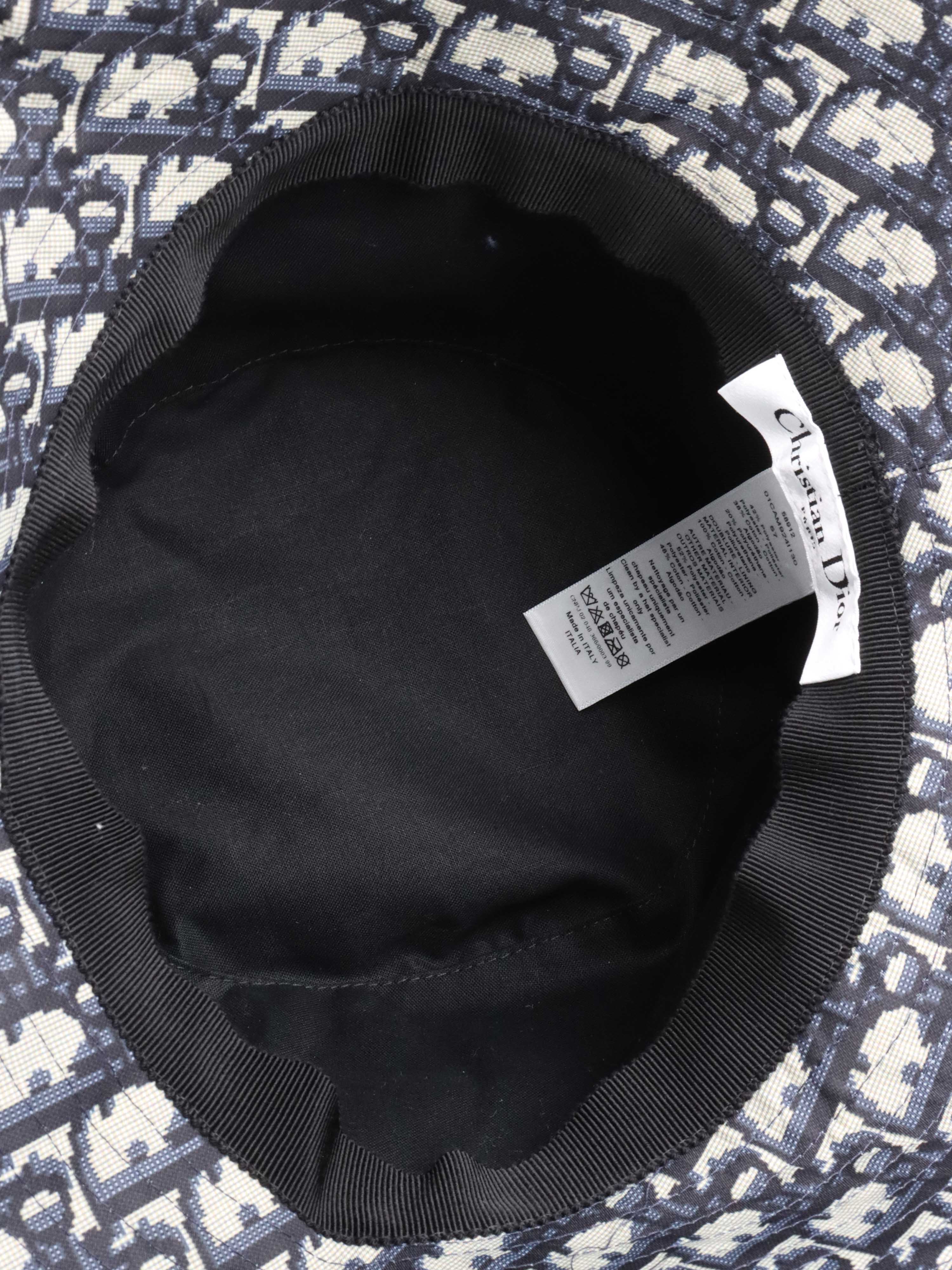 Dior Textured Blue Bucket Hat.