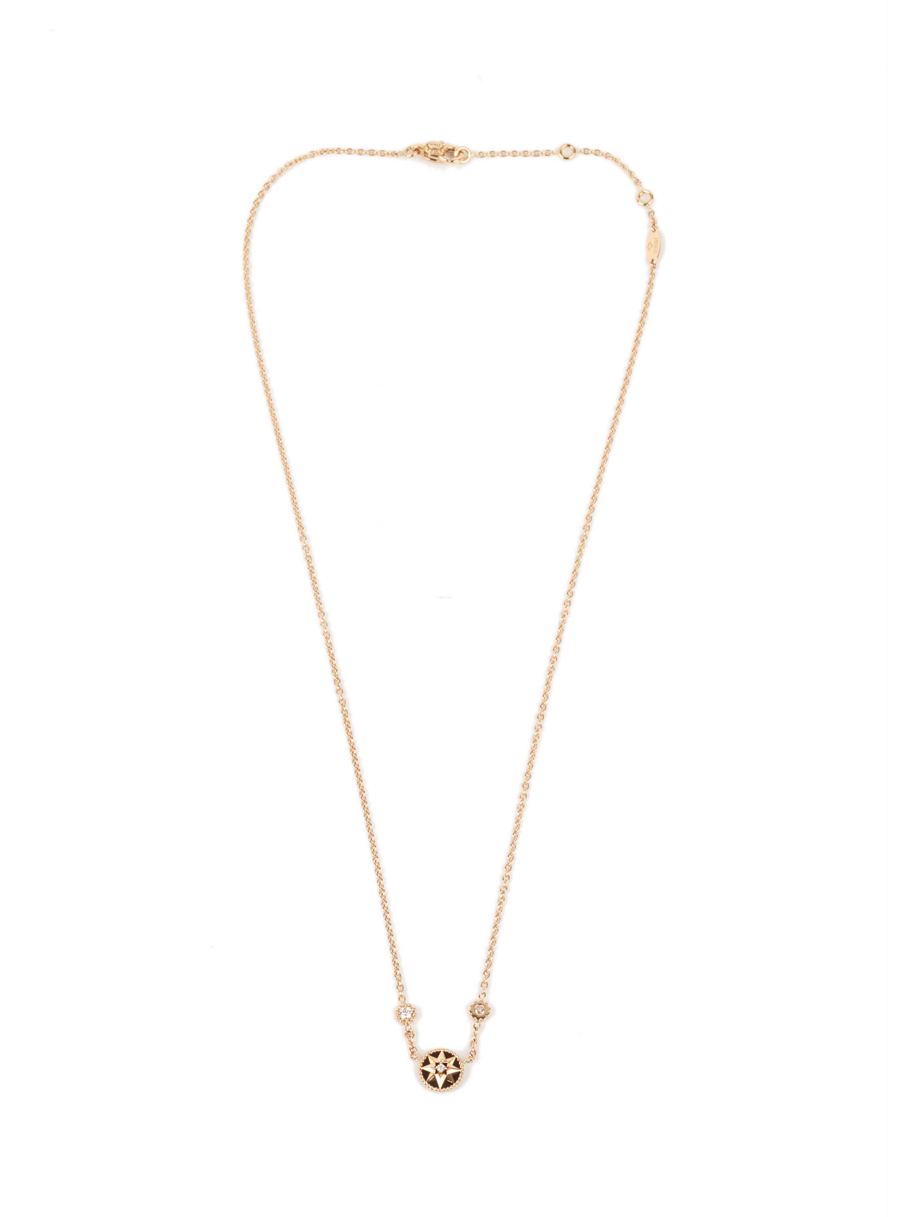 Dior Rose Gold Necklace with Star Motif.