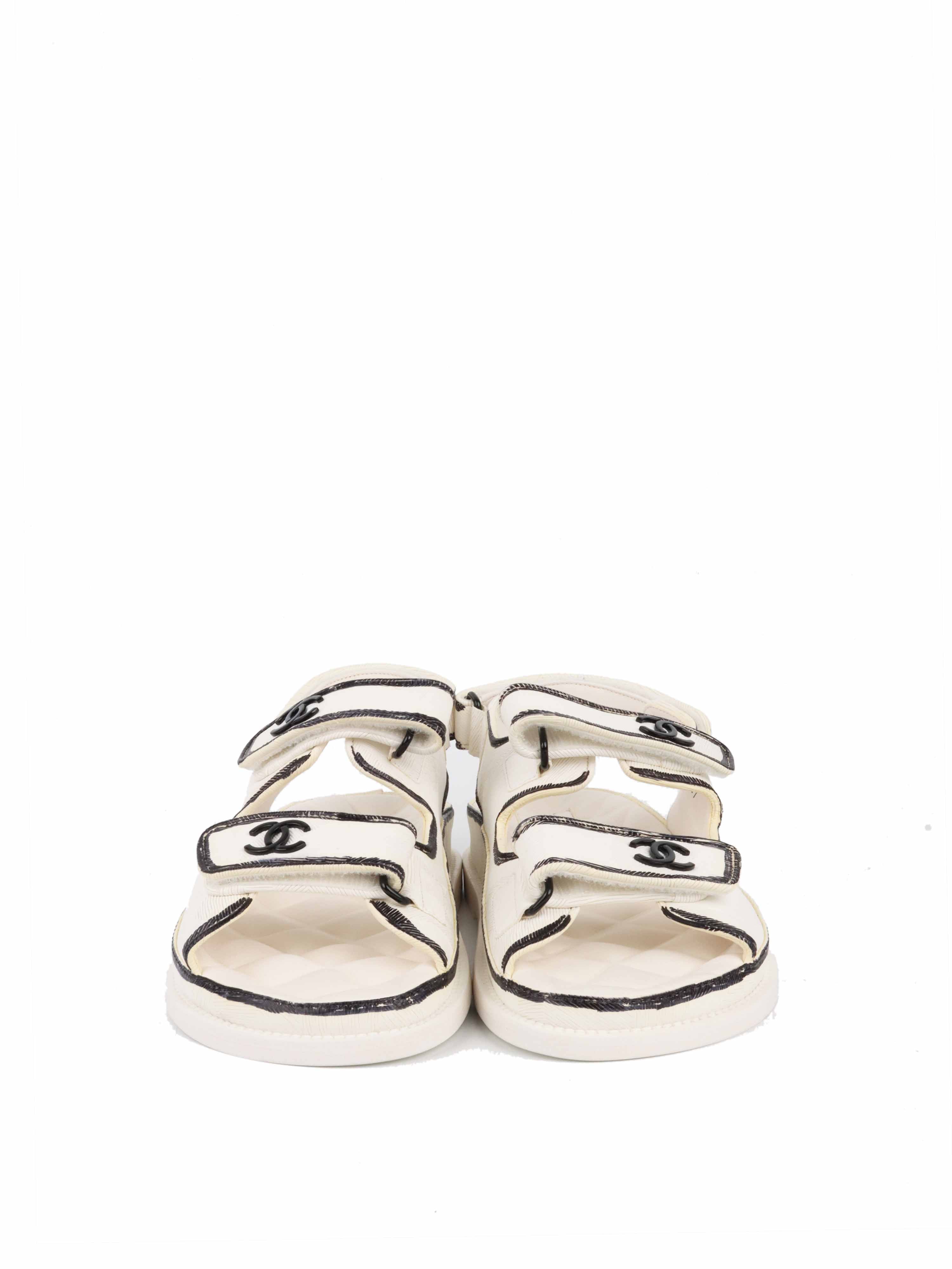 Chanel 22C Dad Sandals Size 37C.