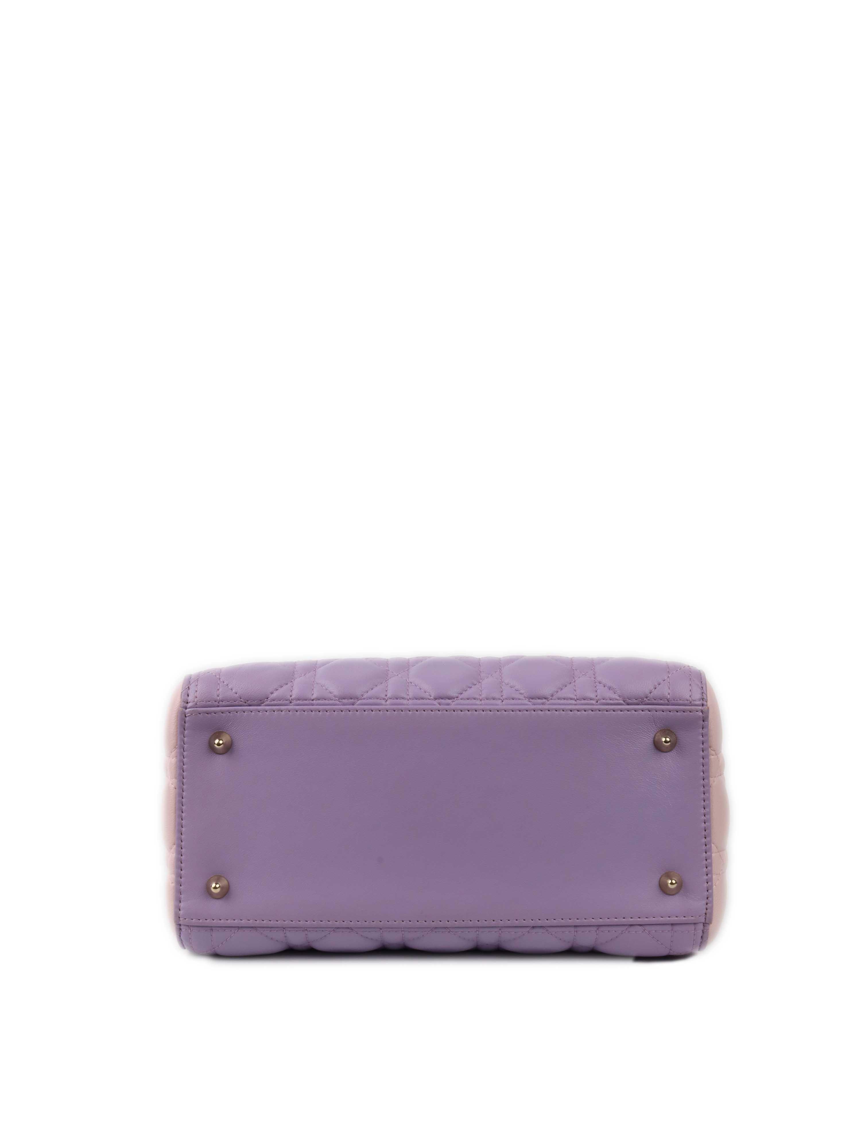 Dior Purple Lambskin Limited Edition Lady Dior.