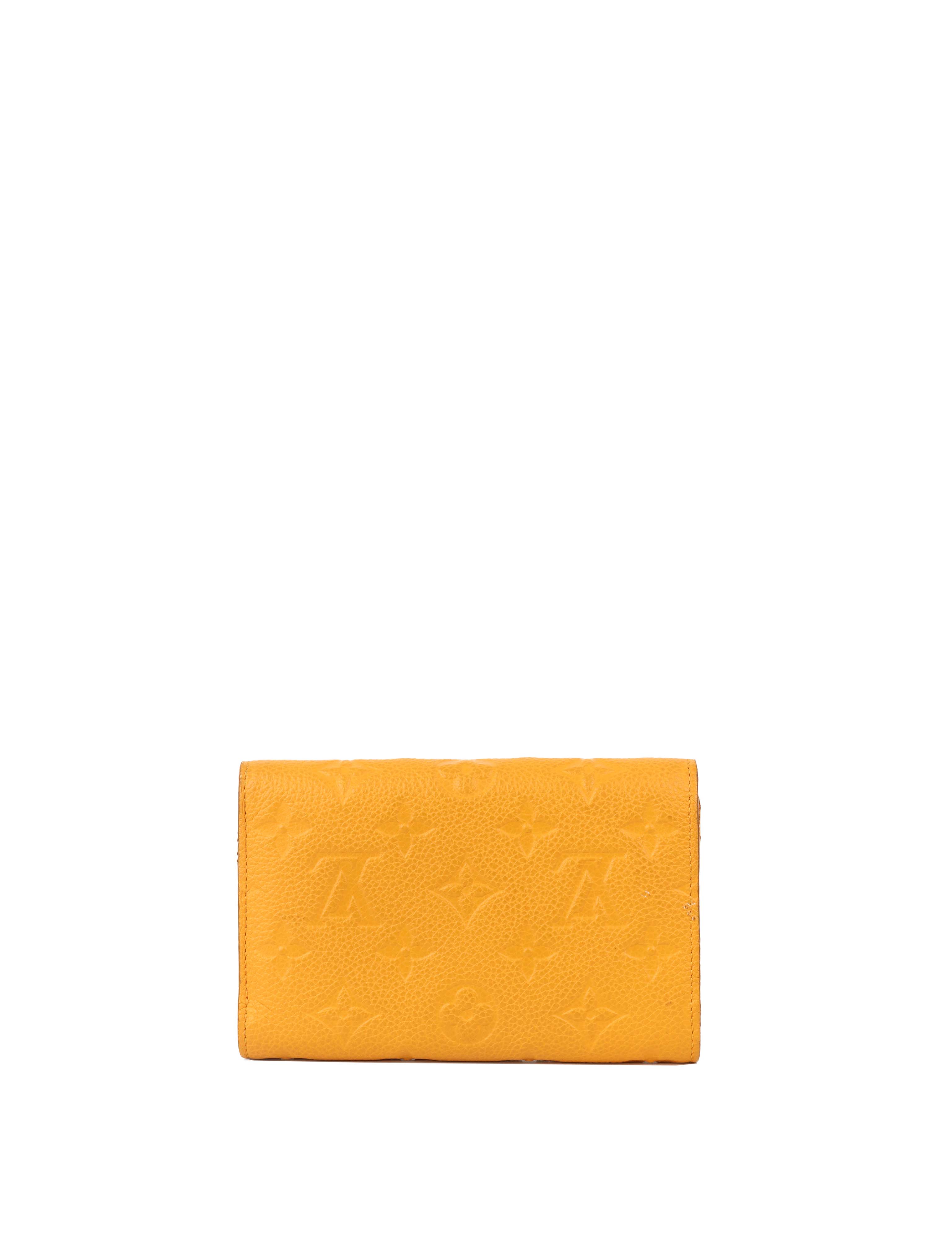 Louis Vuitton Saffran Empreinte Leather Compact Wallet.