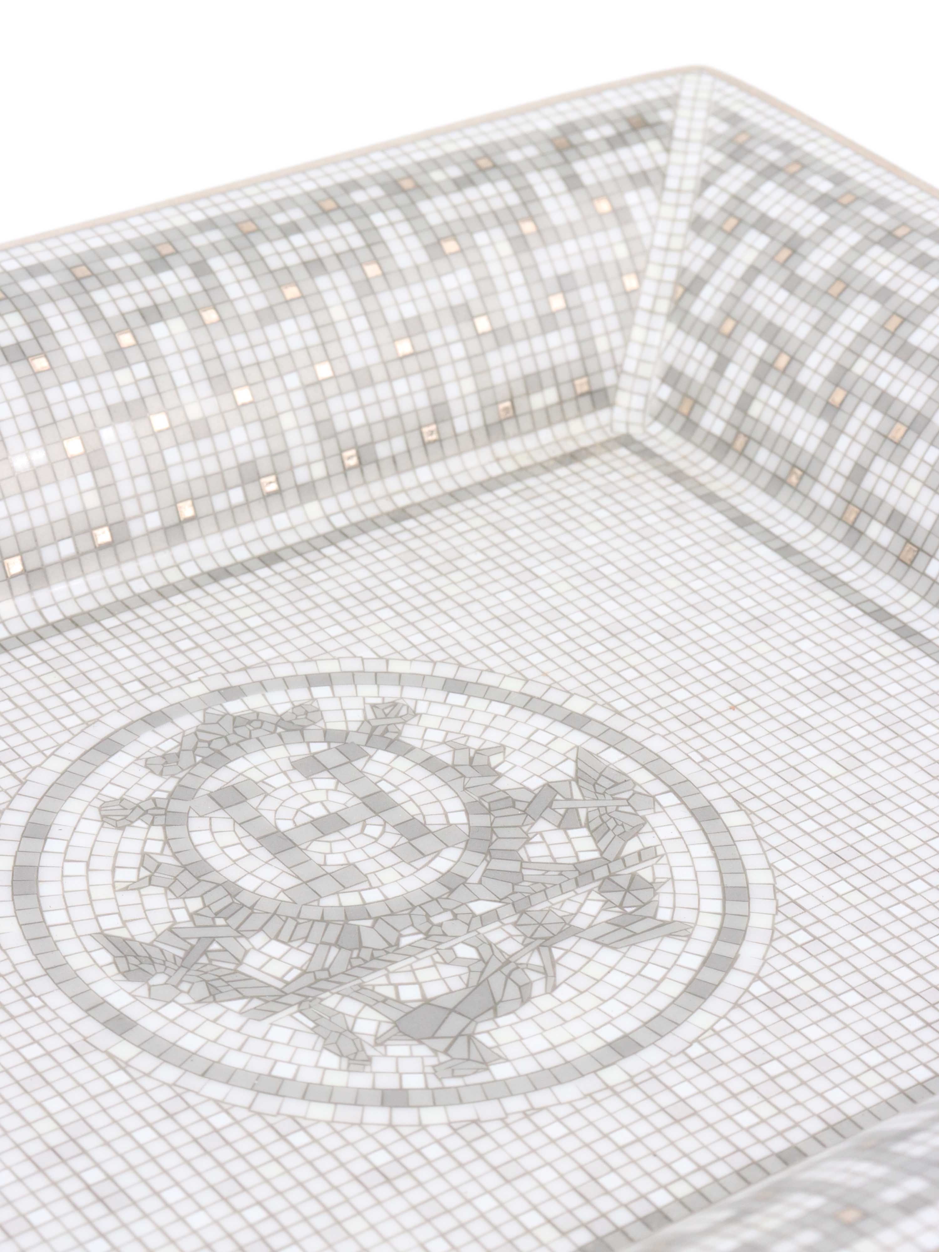 Hermes Mosaique au 24 Platinum Change Tray
