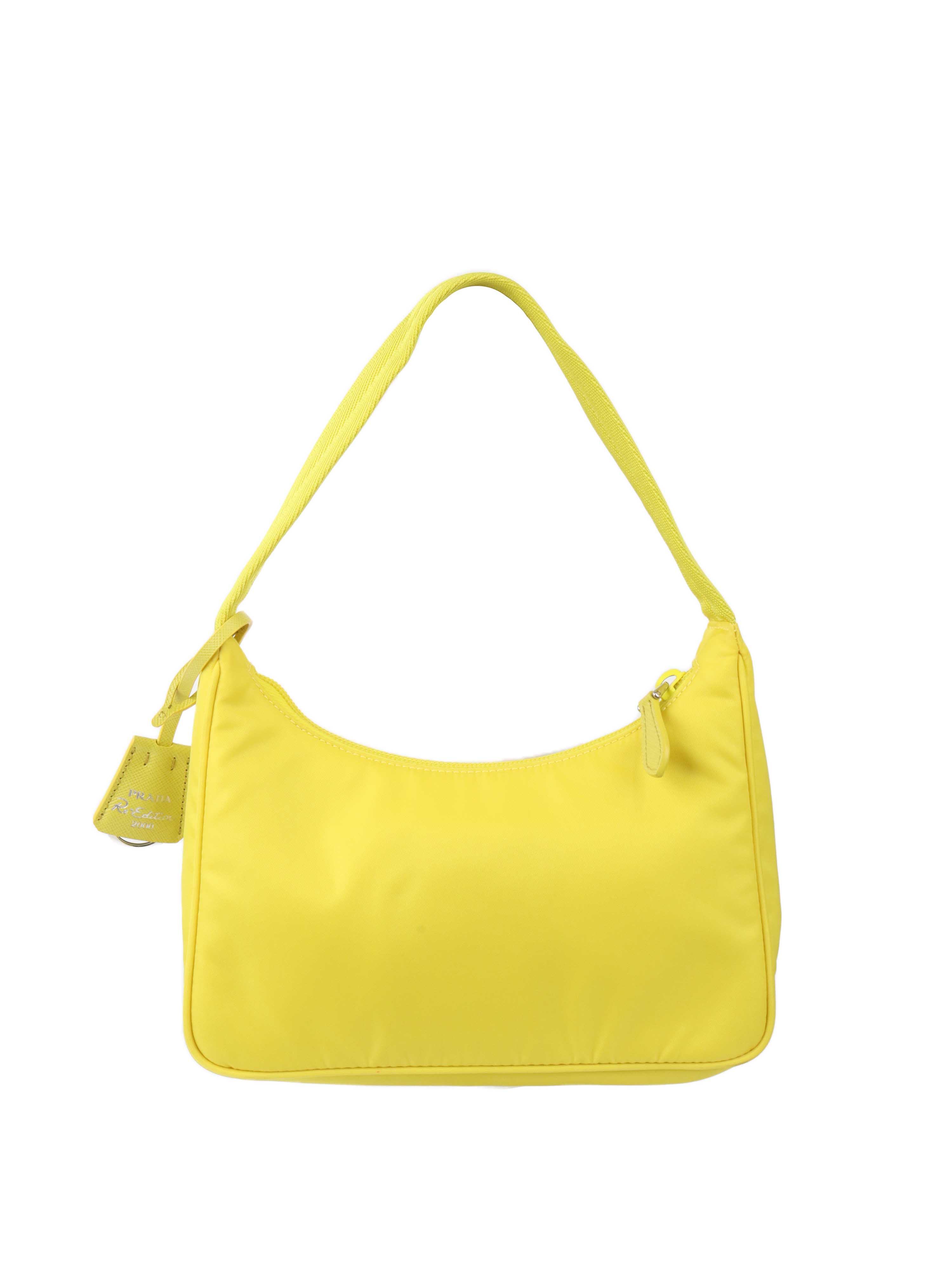 Prada Yellow Re-Nylon Re-Edition 2000 Bag.