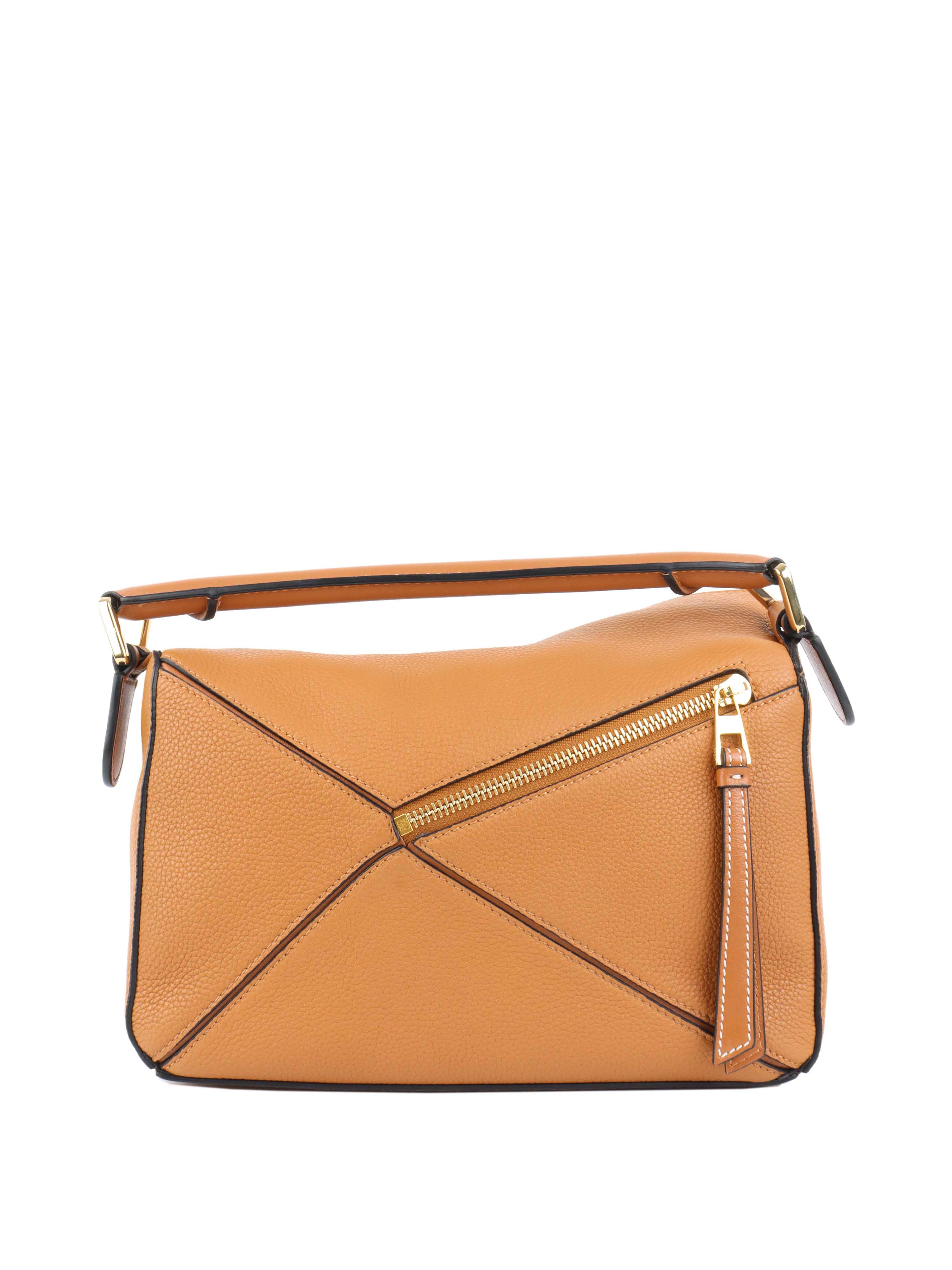 Loewe Small Tan Puzzle Bag.