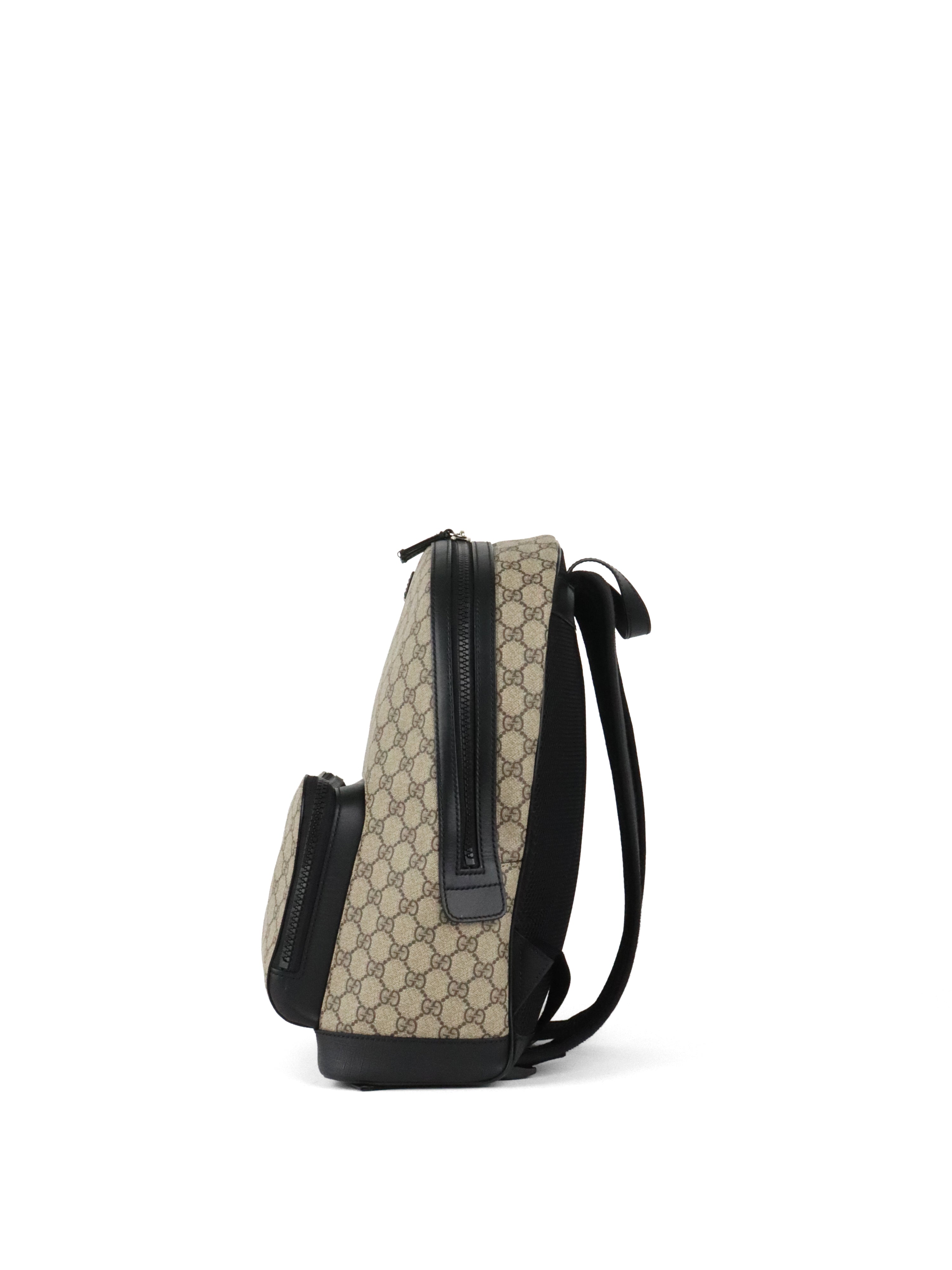 Gucci Large Ebony GG Supreme Backpack