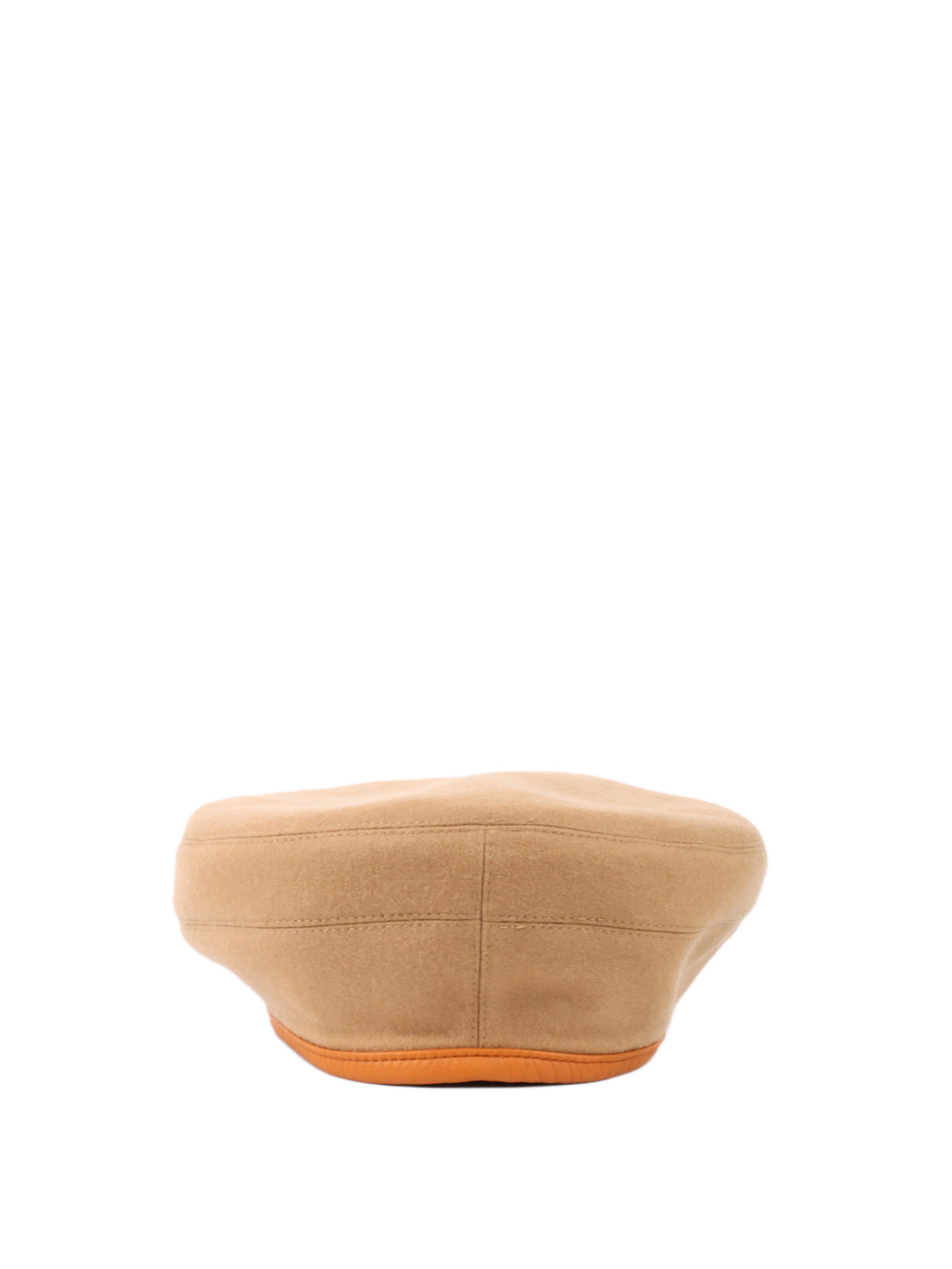 Hermes Camel Beret Size 58.