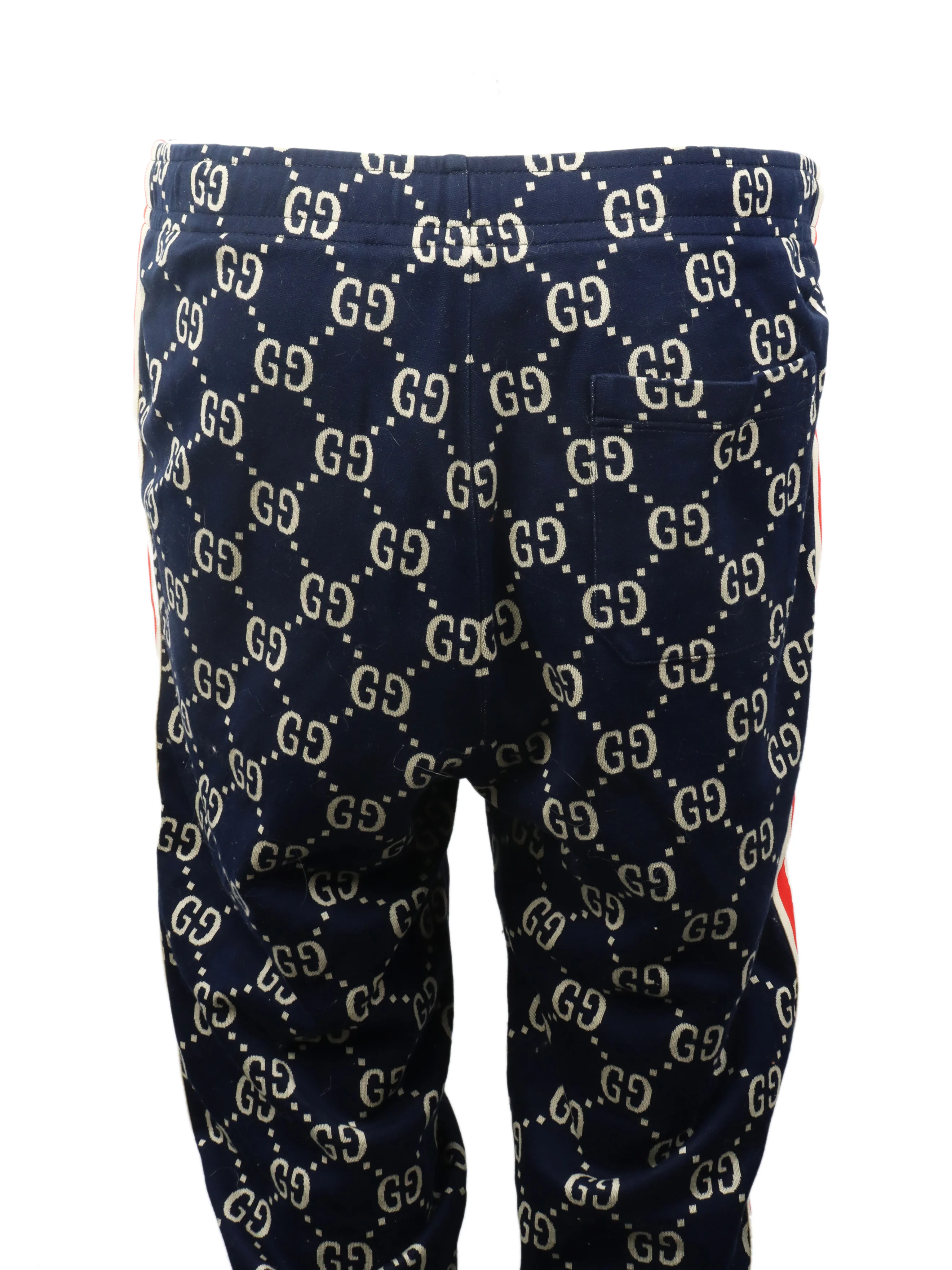 Gucci Blue Monogram Track Pant.