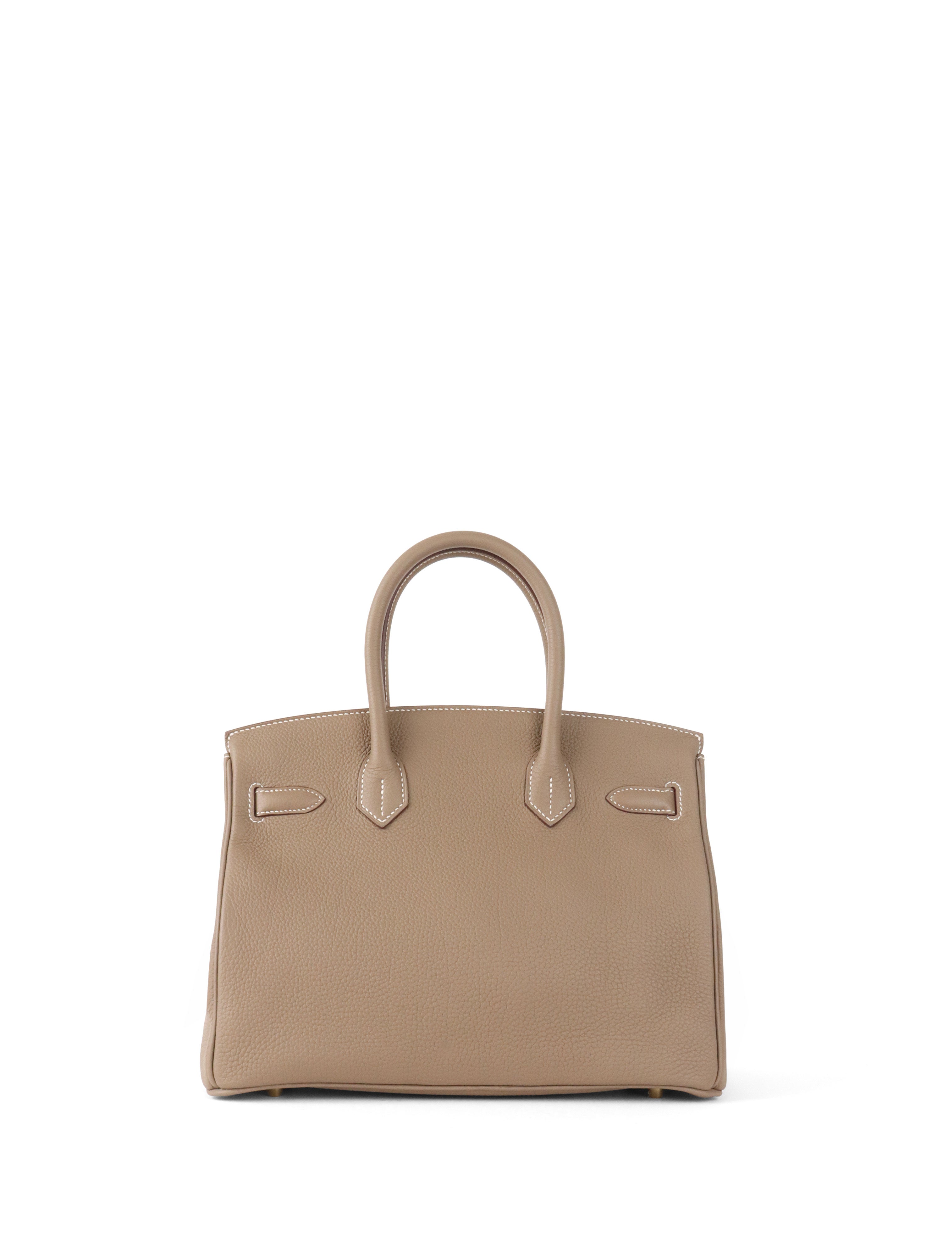 Hermes  Etoupe Birkin 30 Togo Leather Stamp Z.