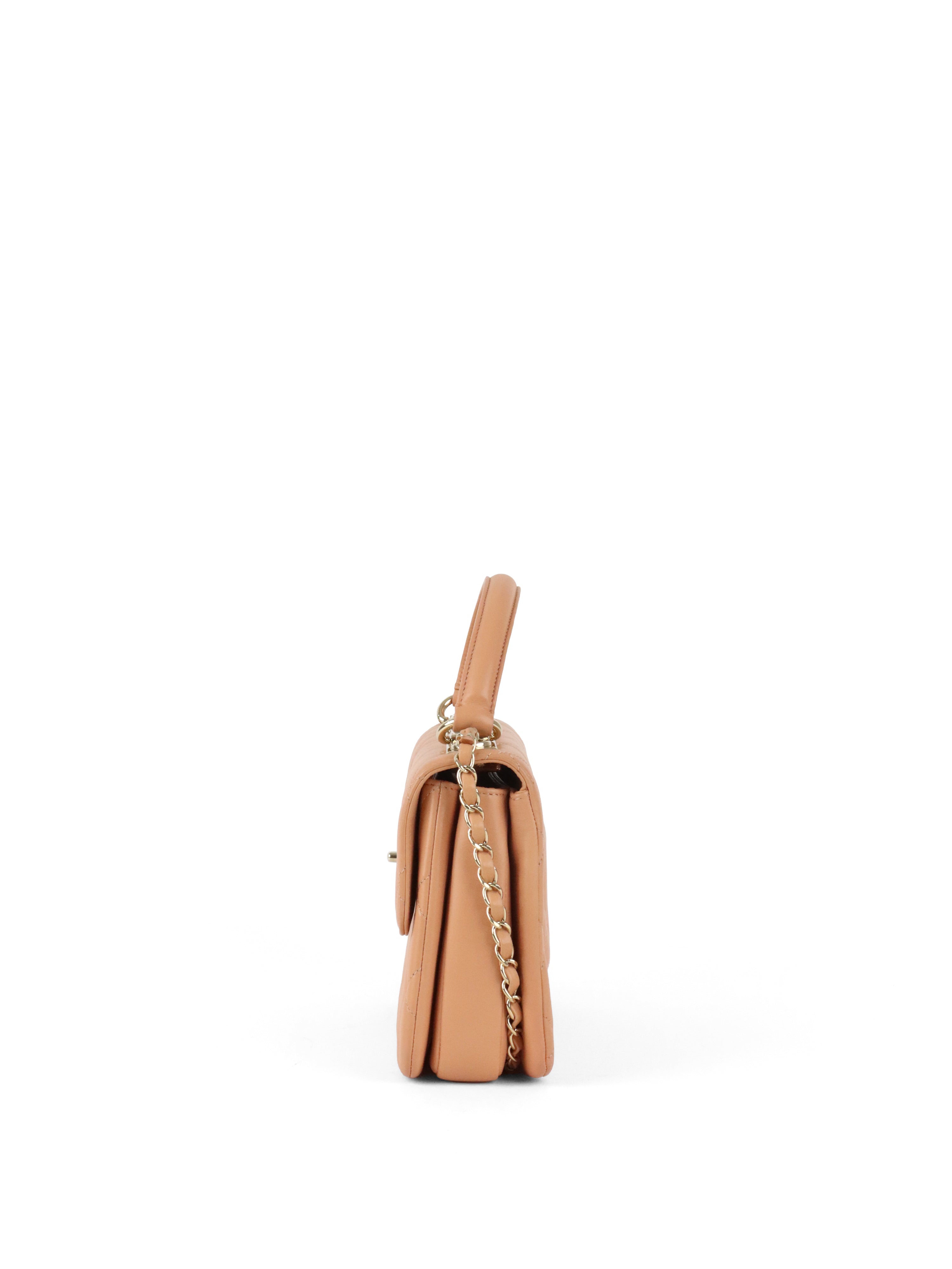 Chanel Small Lambskin Salmon Trendy CC Bag LGHW