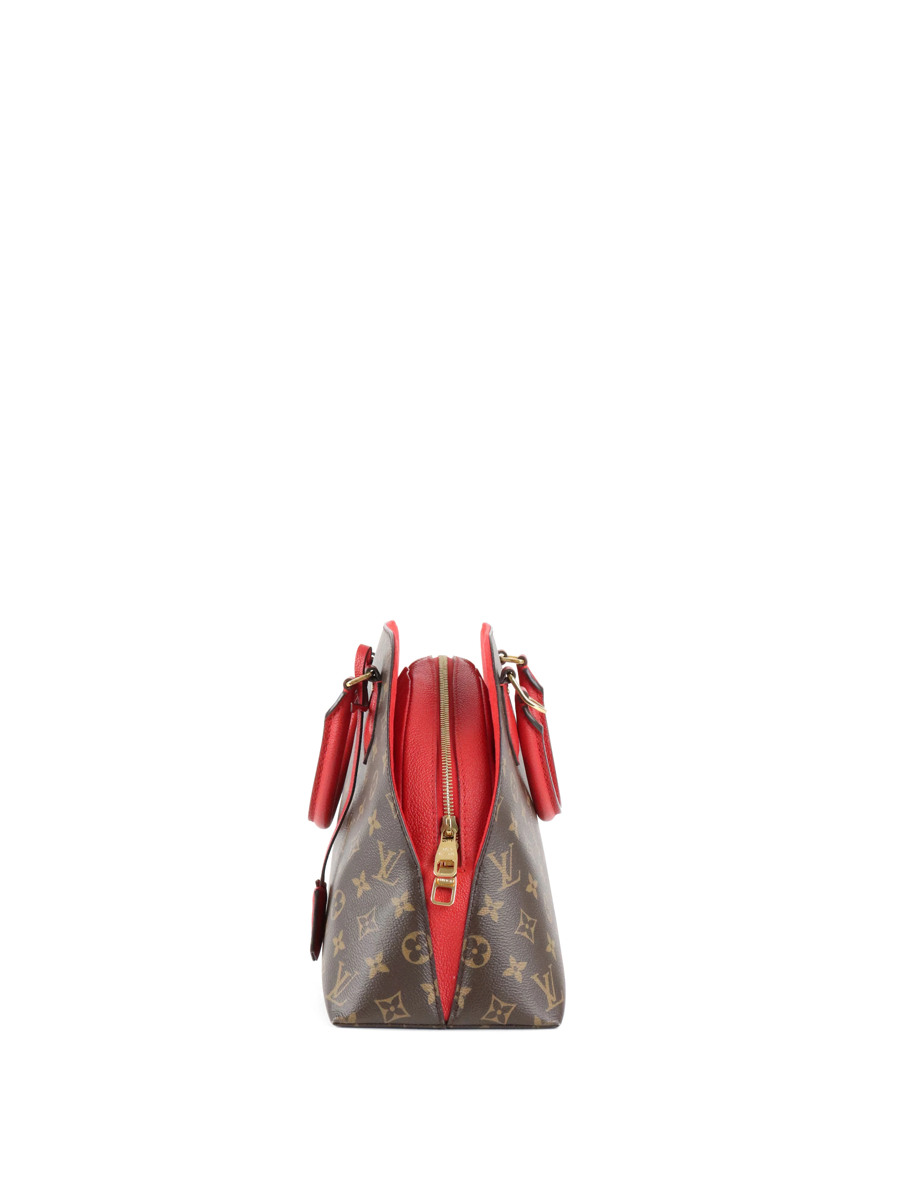 Louis Vuitton Red Monogram Cerise Alma BNB Bag