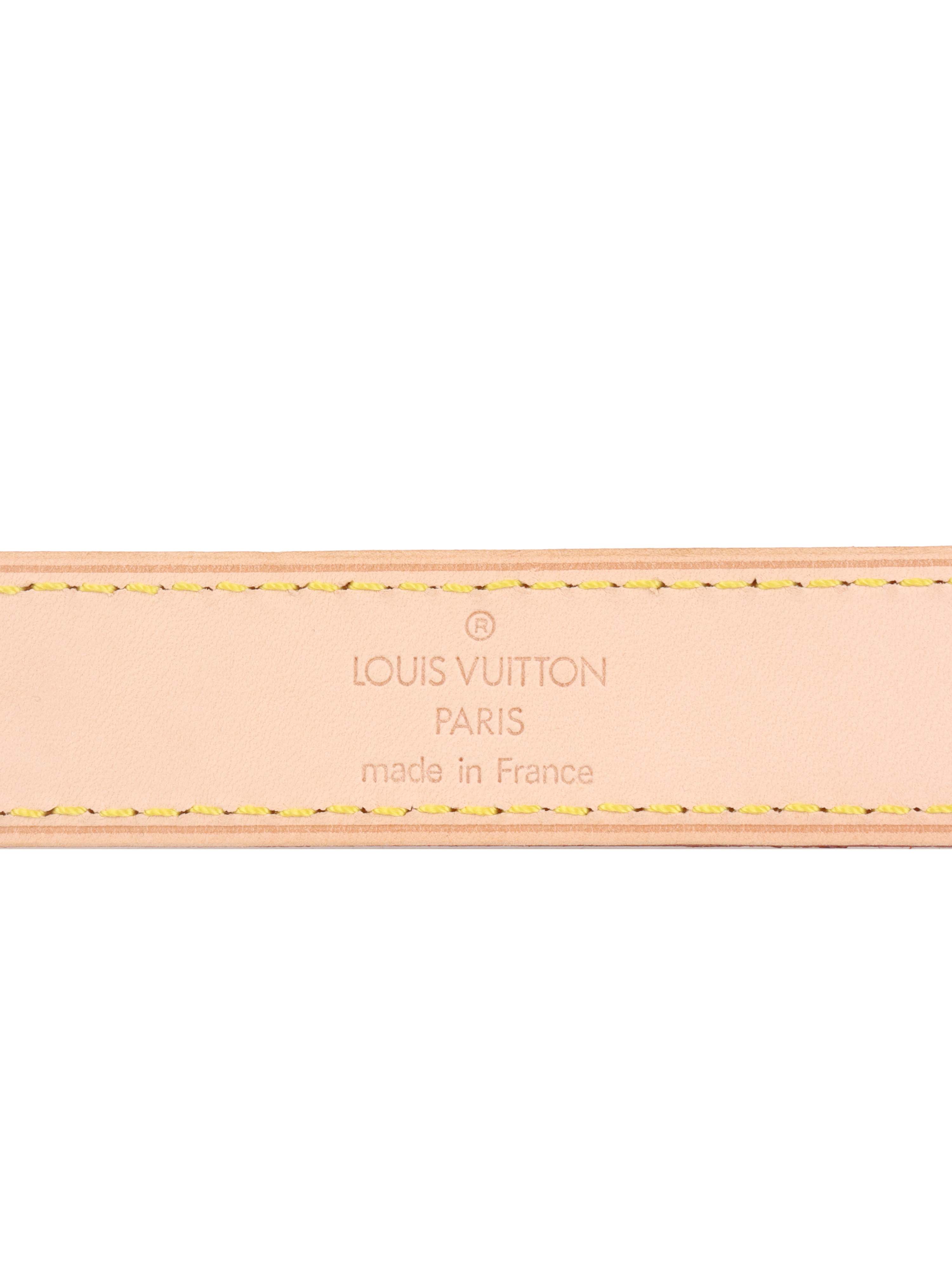 Louis Vuitton Long VVN Leather Bag Strap.