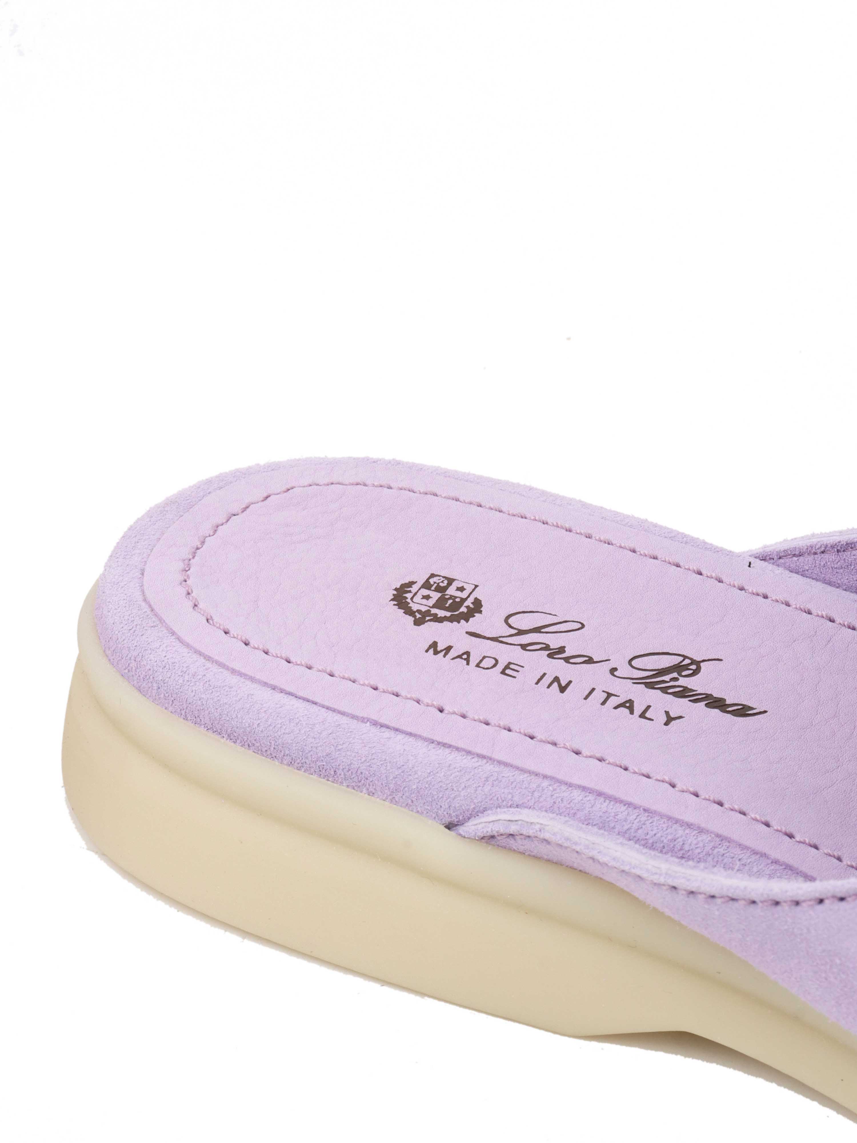 Loro Piana Lilac Babouche Charms Walk Loafers Size 38.