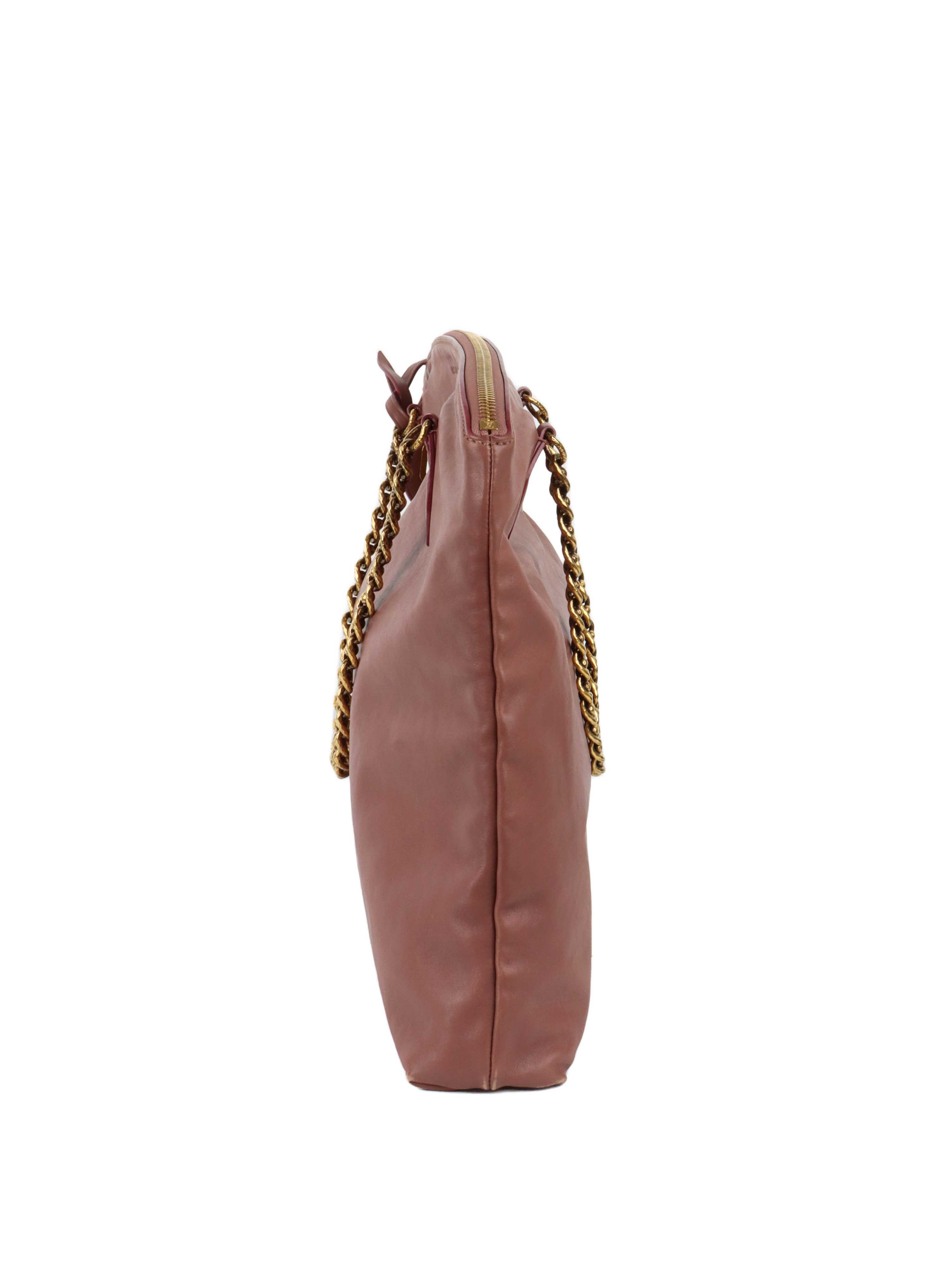 Louis Vuitton Limited Edition Rose Boudoir Lockit Chain Bag.