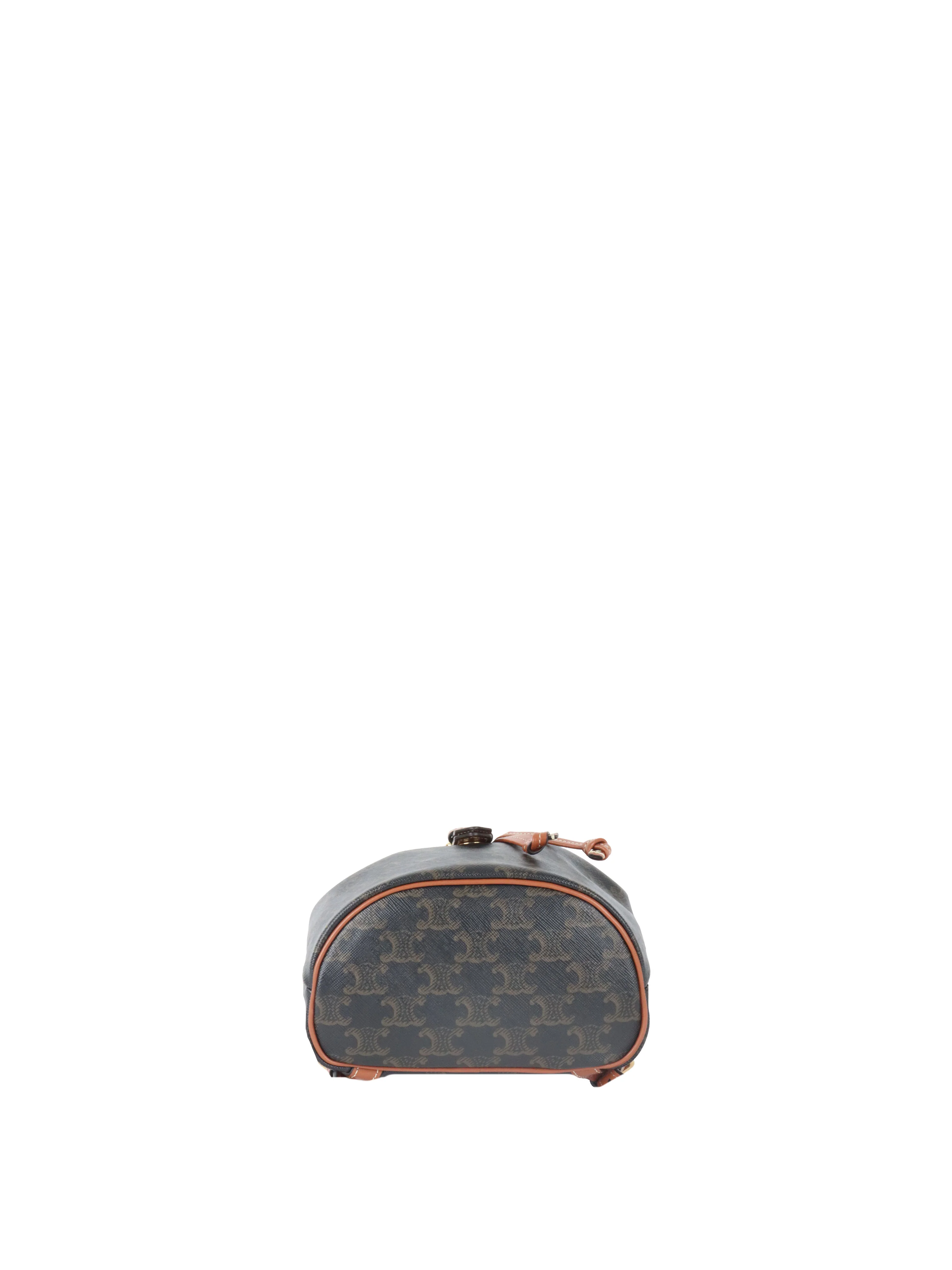 Celine Mini Triomphe Folco Backpack.