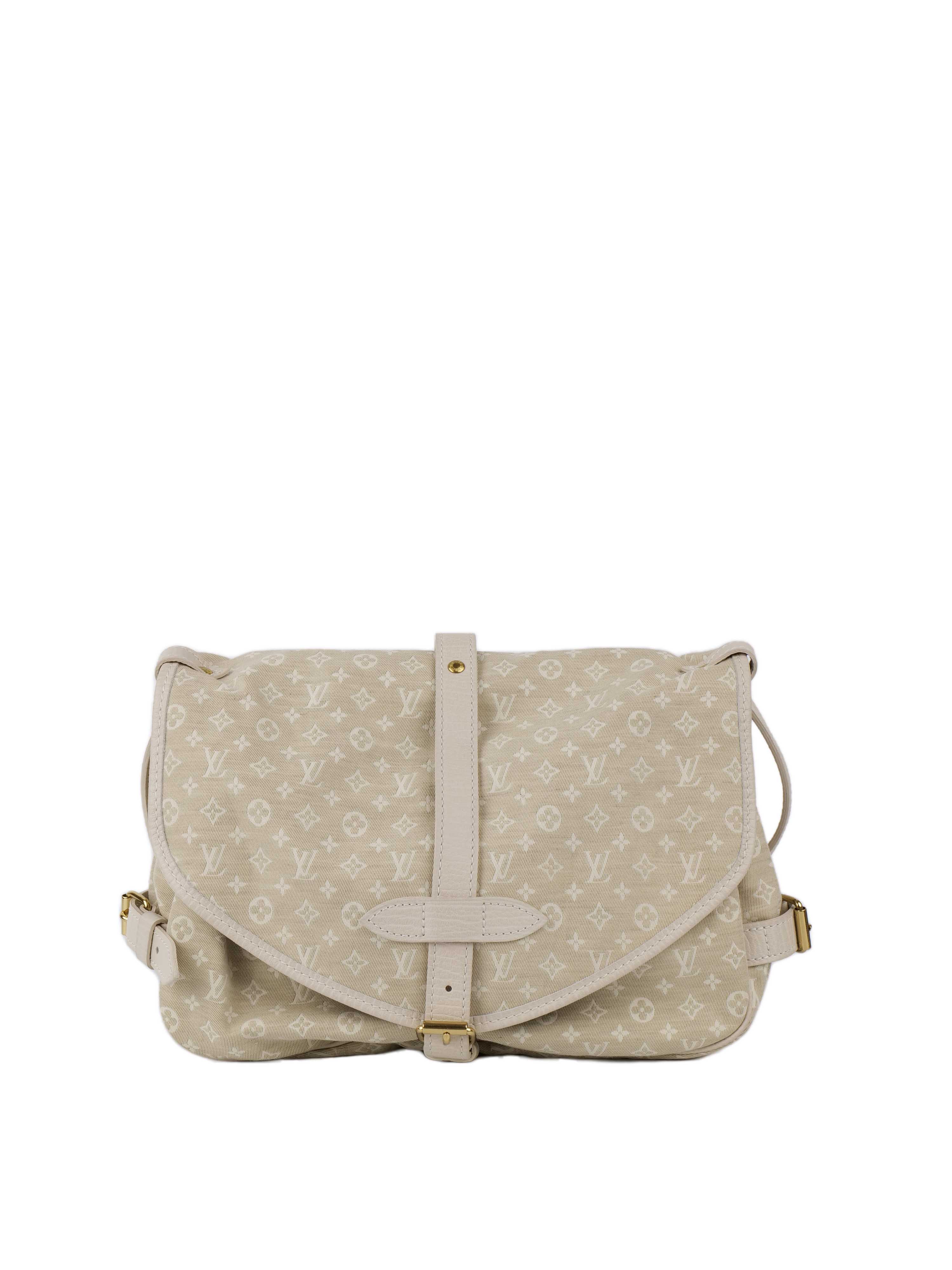 Louis Vuitton Monogram White and Cream Shoulder Bag.