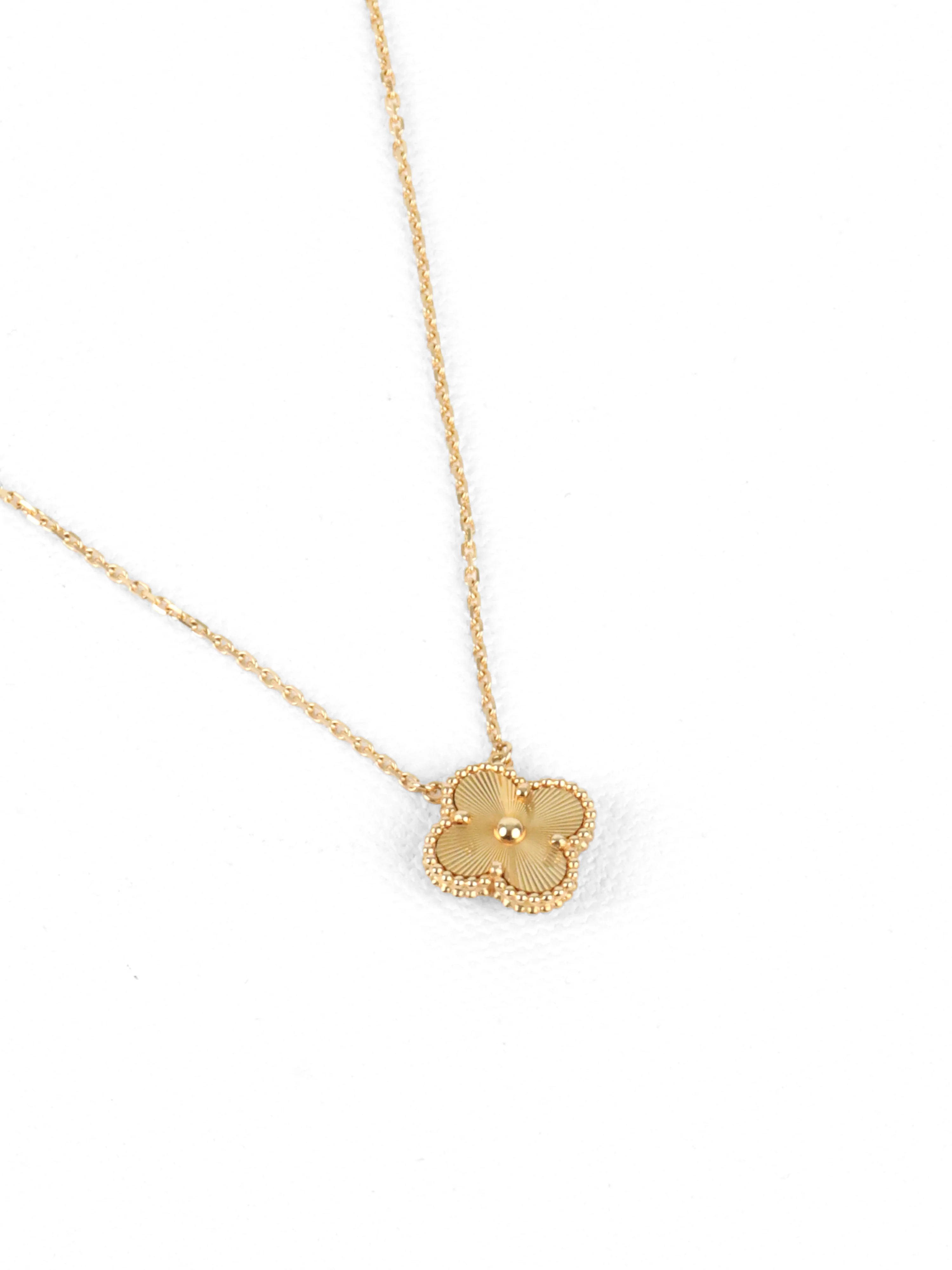 Van Cleef  Arpels Yellow Gold Vintage Alhambra Pendant