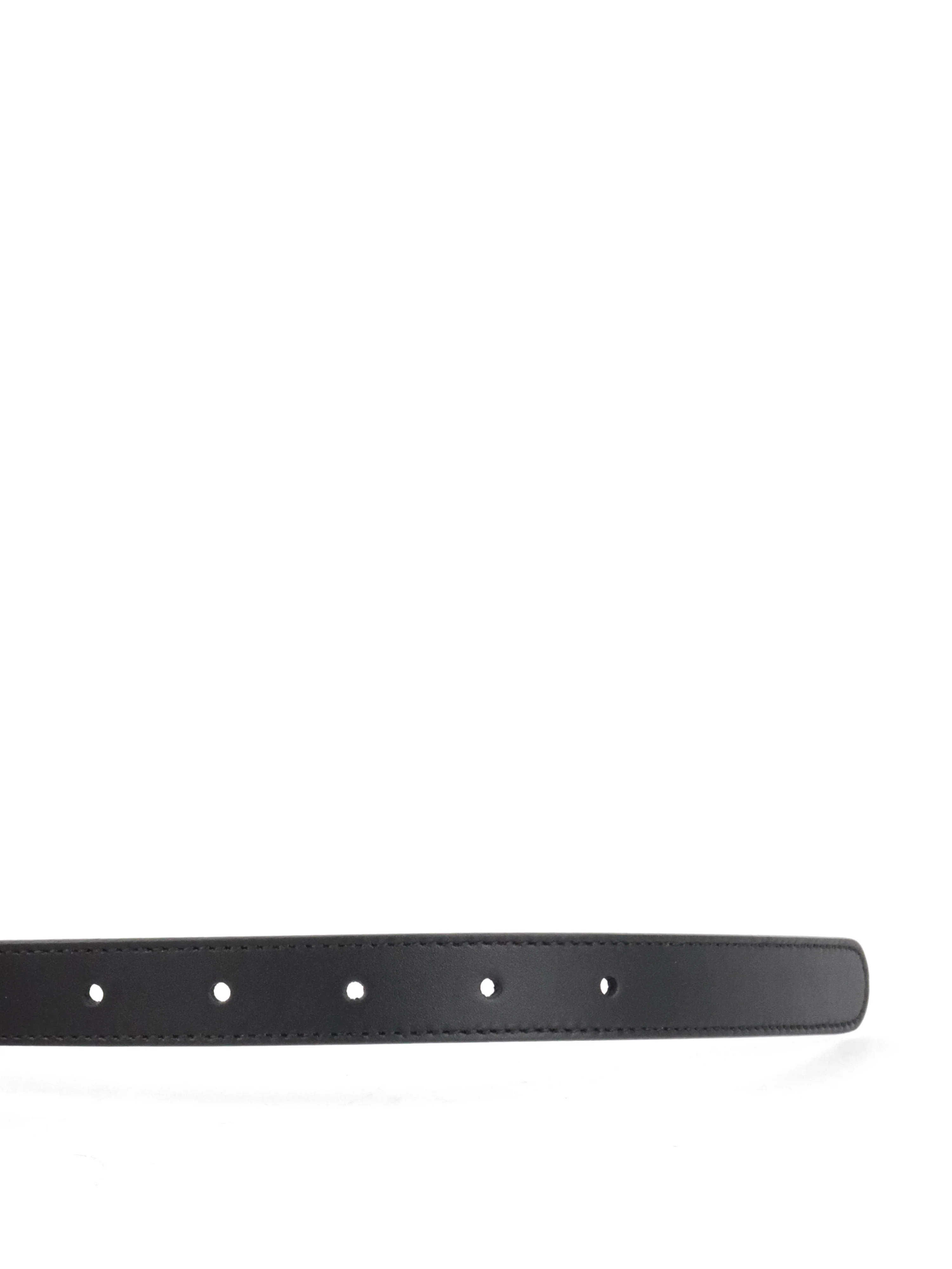 Gucci Black Thin Belt Size 75