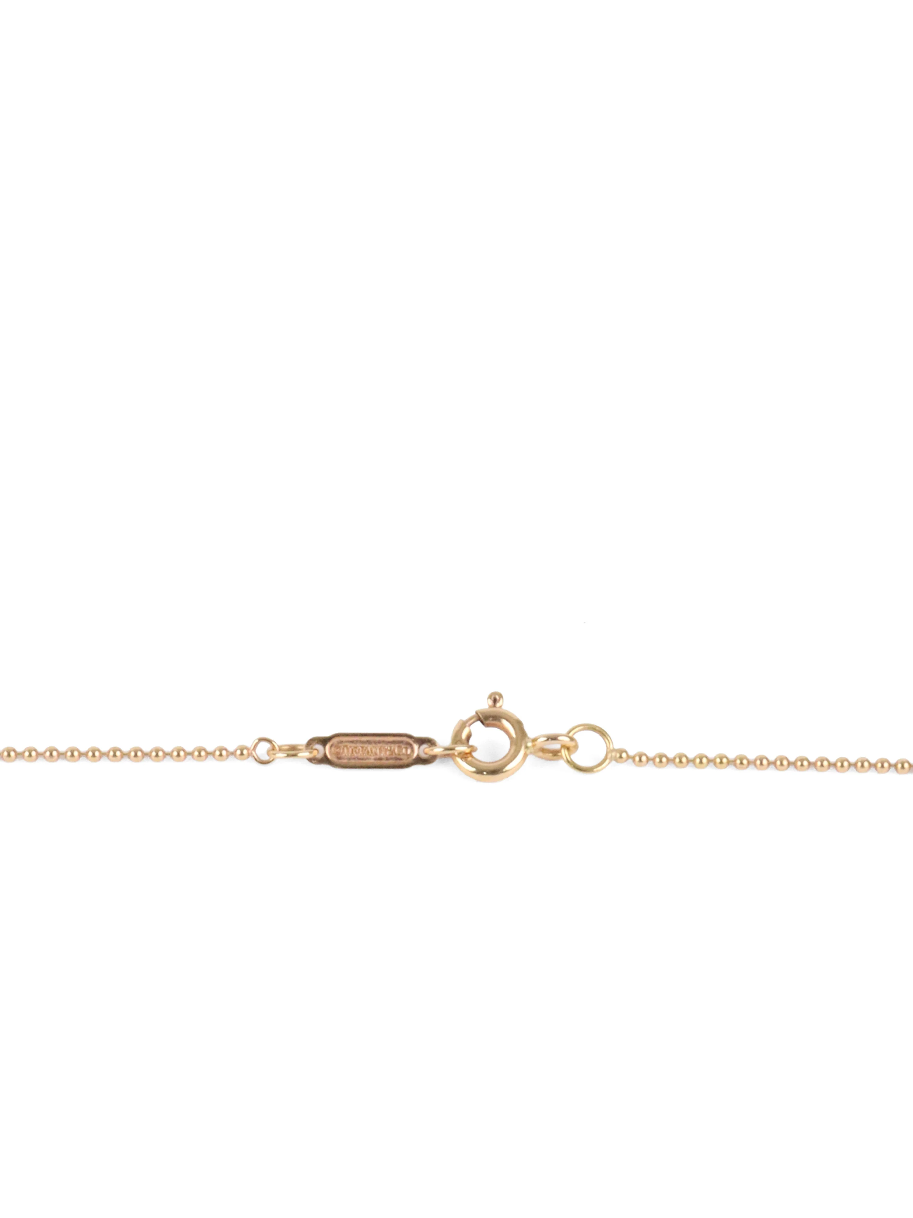 Tiffany  Co Rose Gold Return to Tiffany Key Necklace