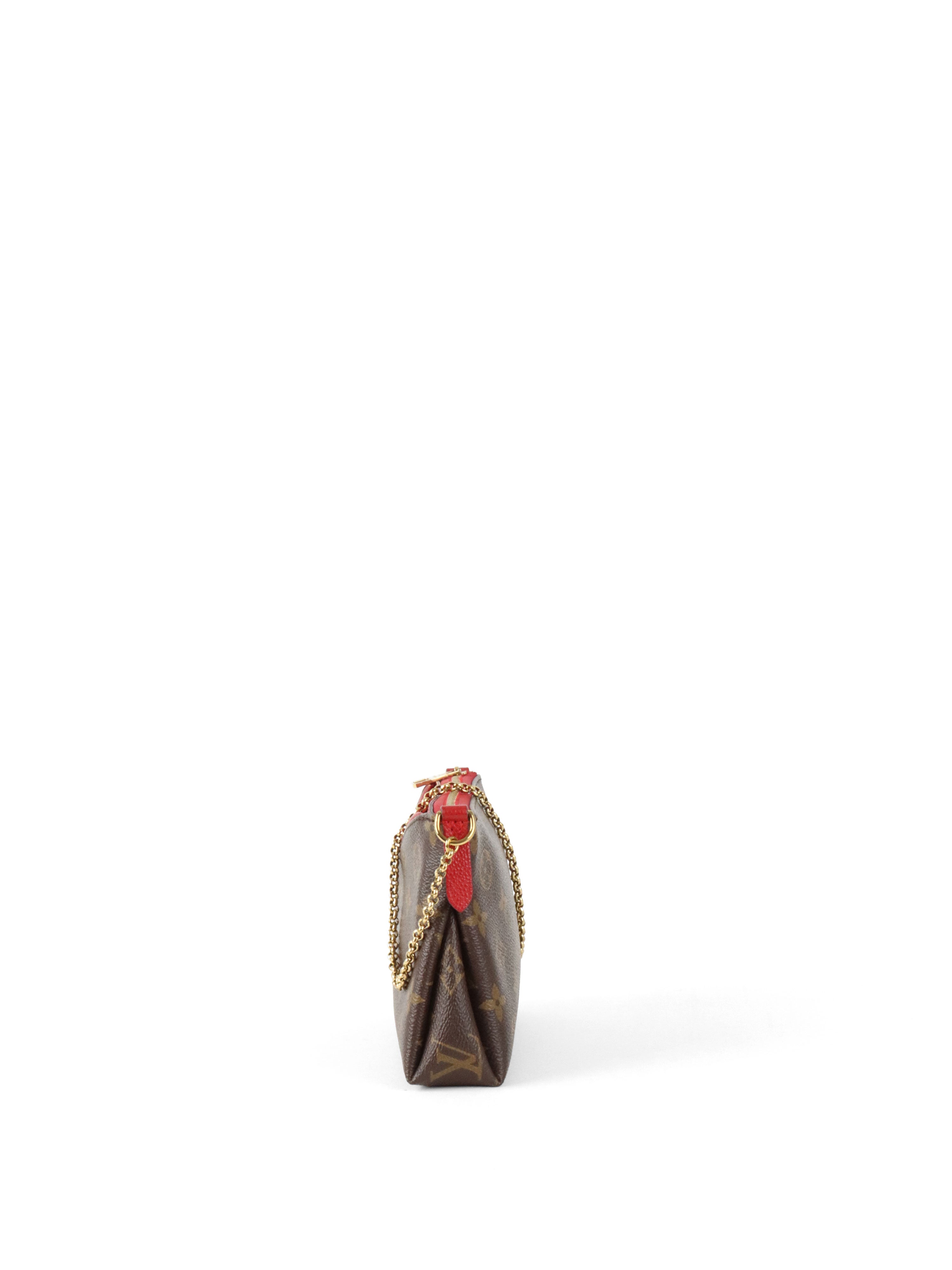 Louis Vuitton Red Pallas Clutch