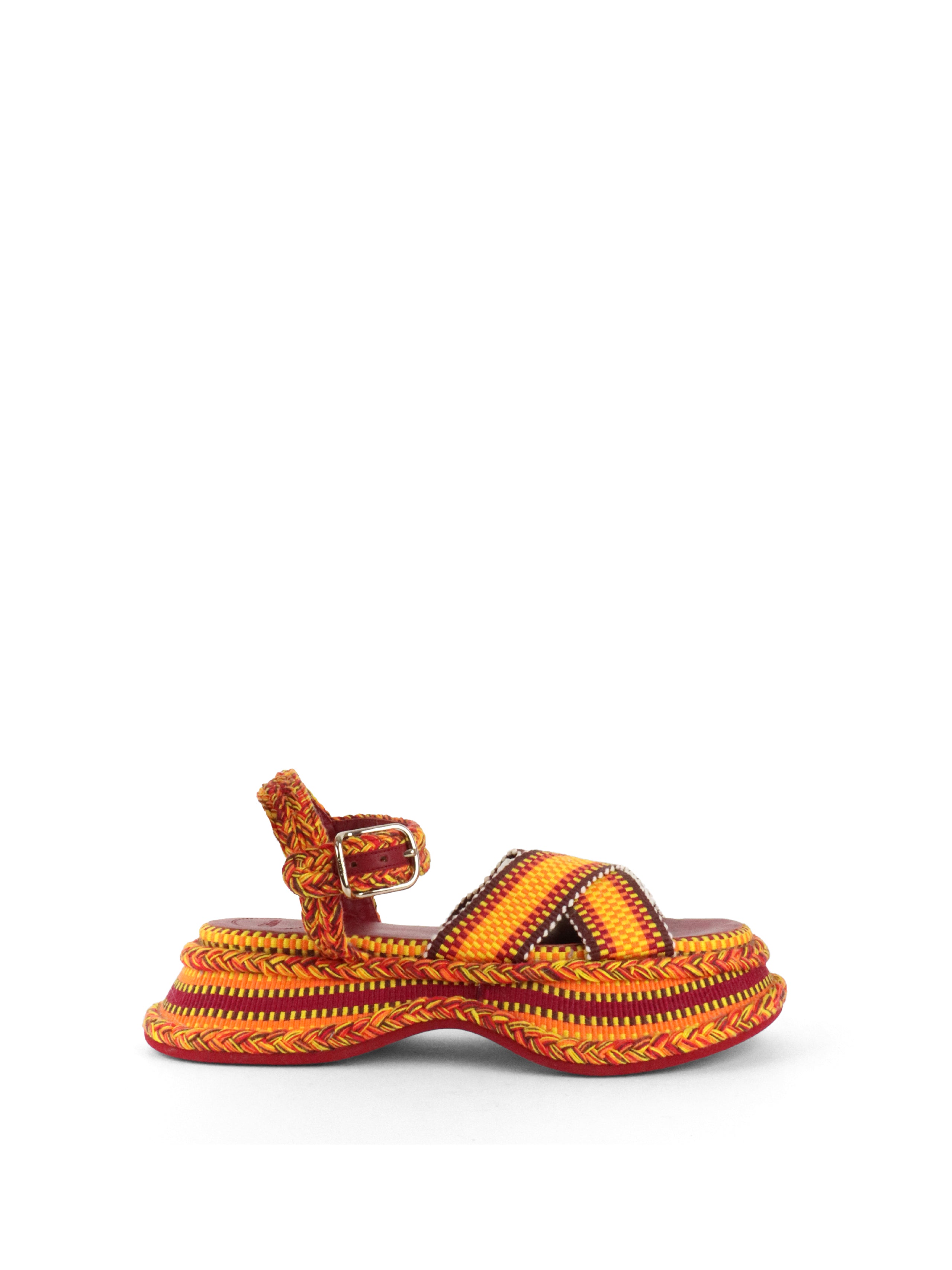 Chloé Womens Meril Woven Platform Sandals EU40