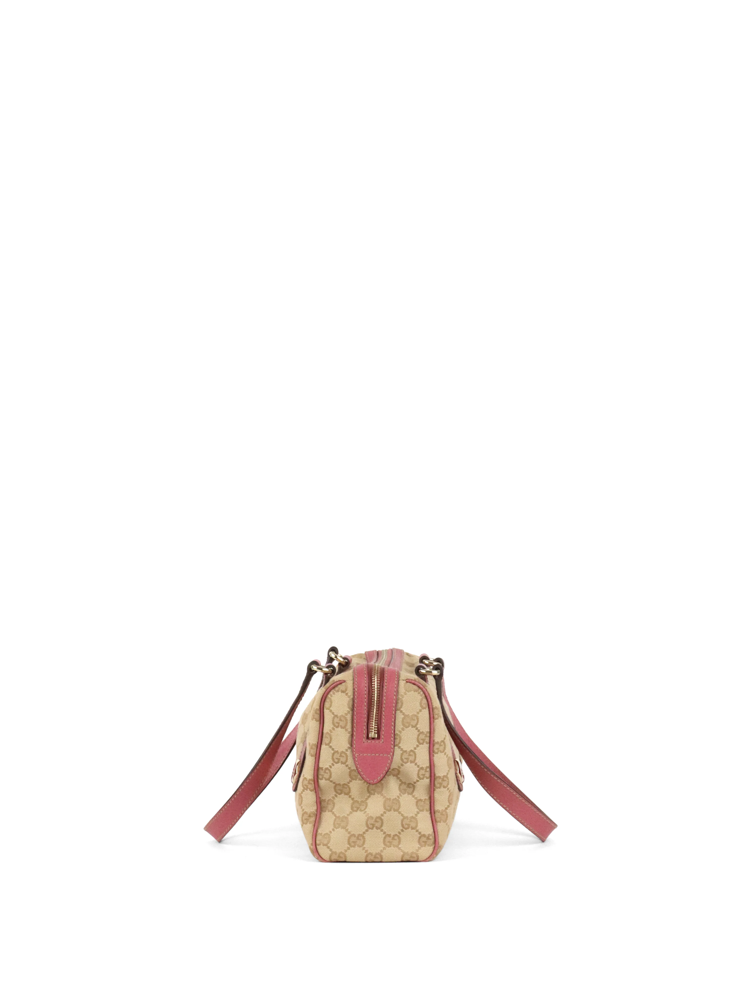 Gucci GG Ebony/Pink Charmy Boston Bag