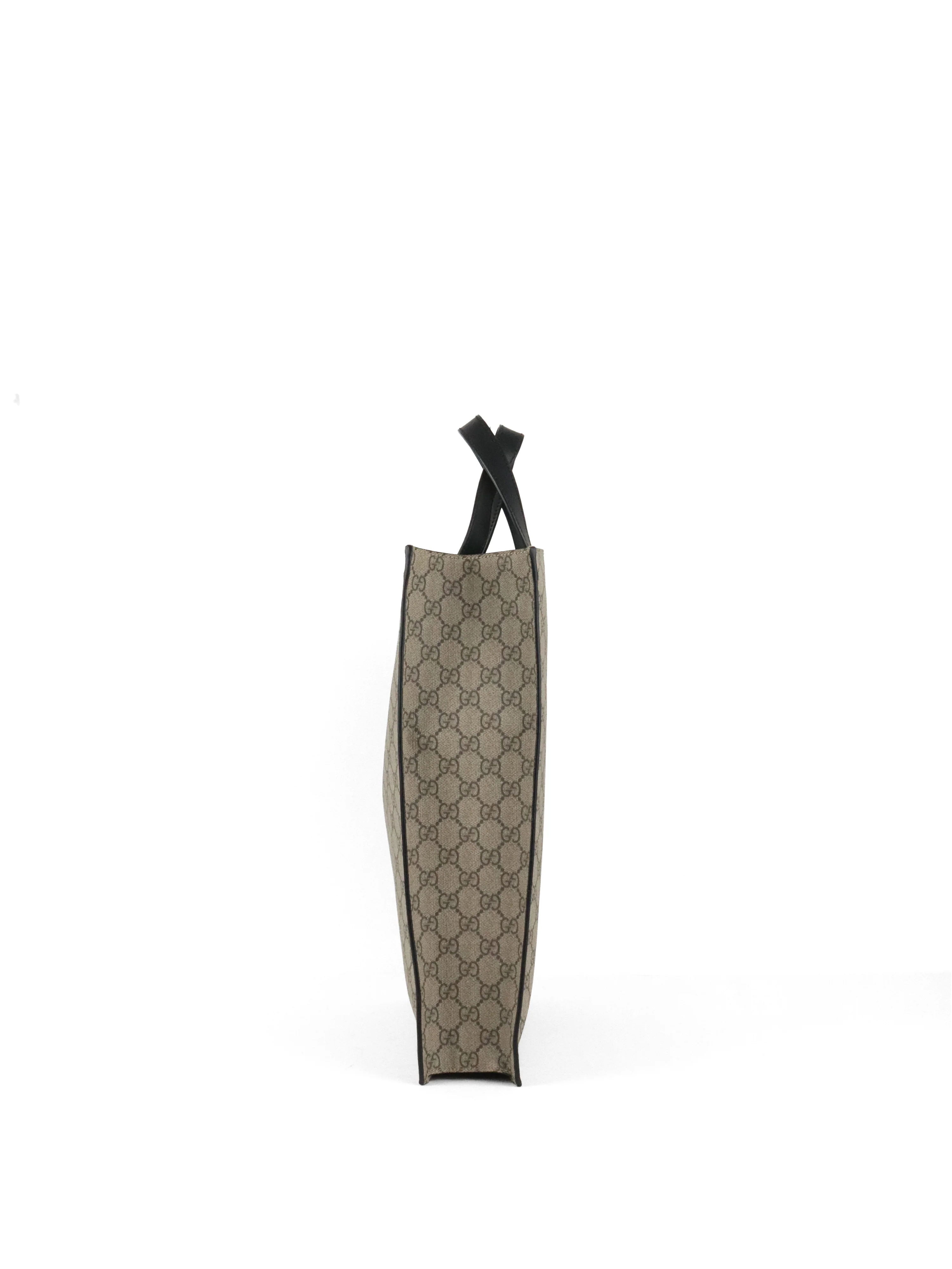 Gucci Ebony Soft GG Supreme Vertical Tote