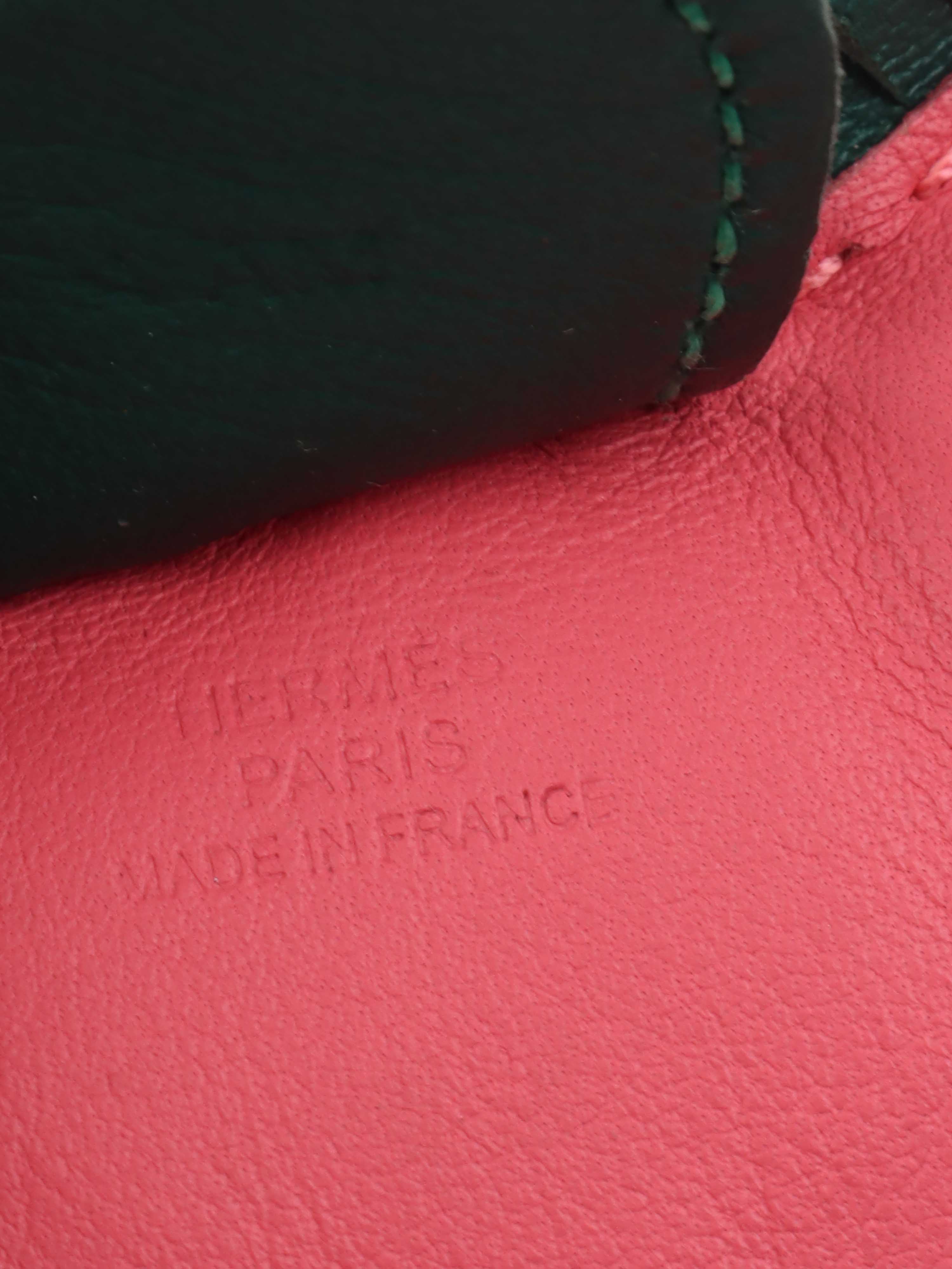 Hermes Pink  Green Rodeo MM.