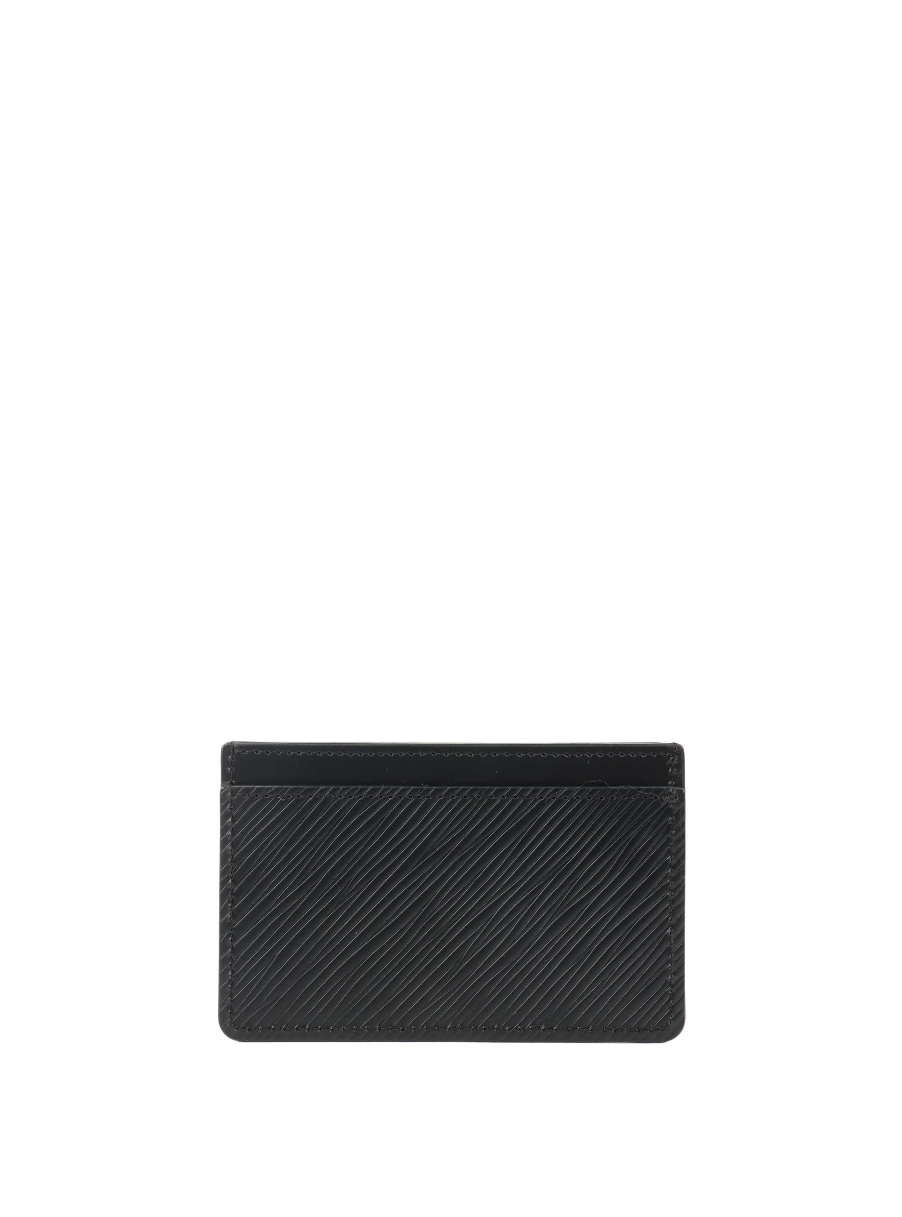 Louis Vuitton Black Epi Flower Remix Card Holder.