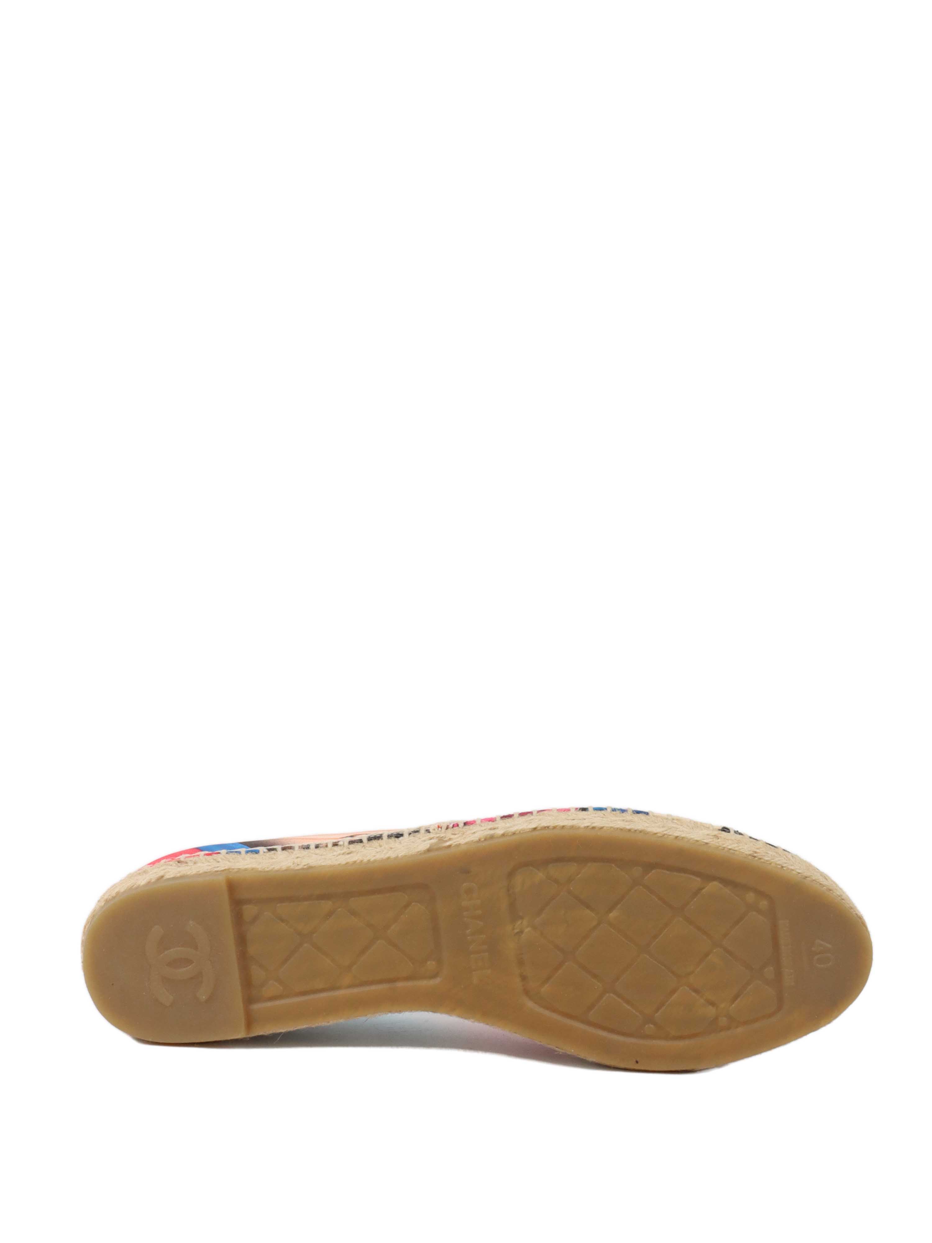 Chanel Multicoloured Espadrilles Size 40.